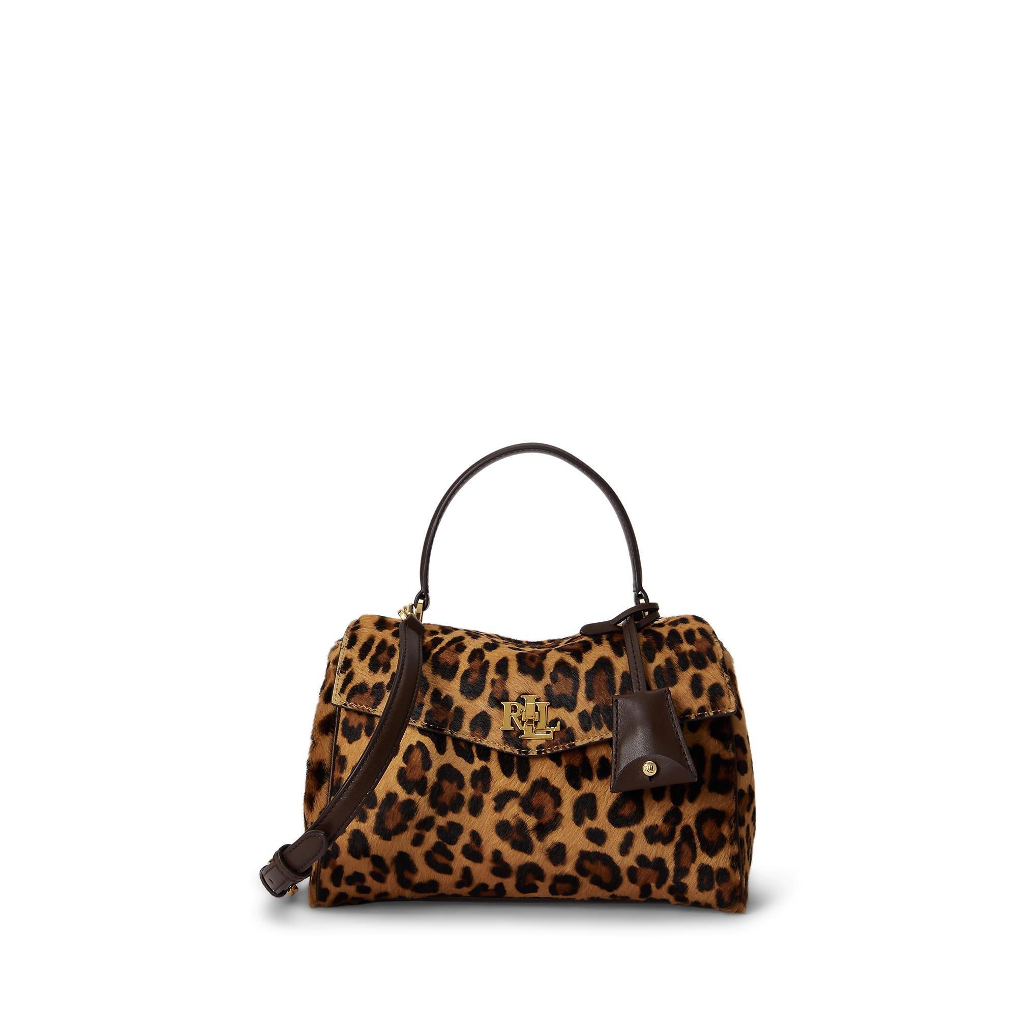 MODERN LEOPARD - Lauren by Ralph Lauren - Women's Farrah Small Leather Satchel - 1