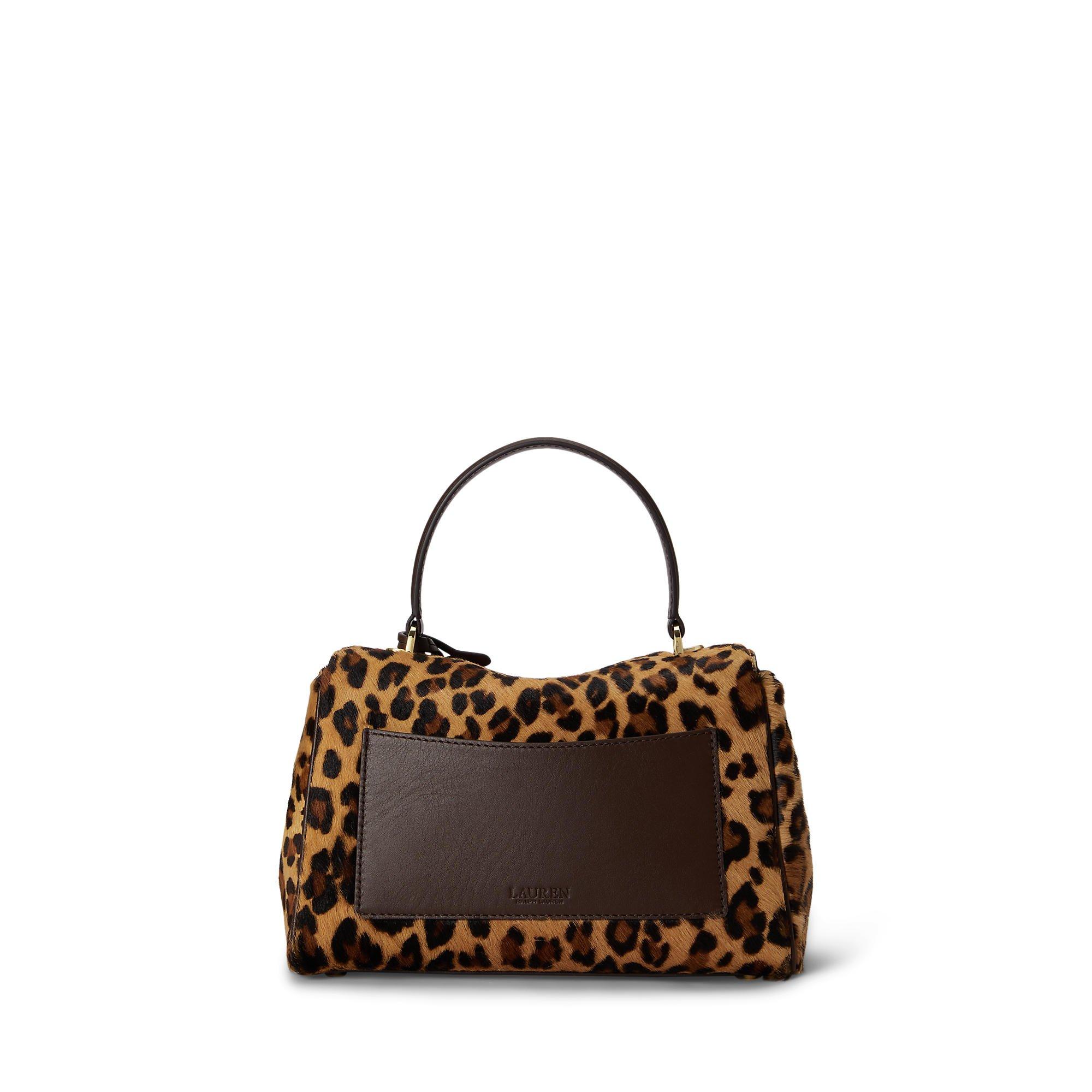 MODERN LEOPARD - Lauren by Ralph Lauren - Women's Farrah Small Leather Satchel - 2