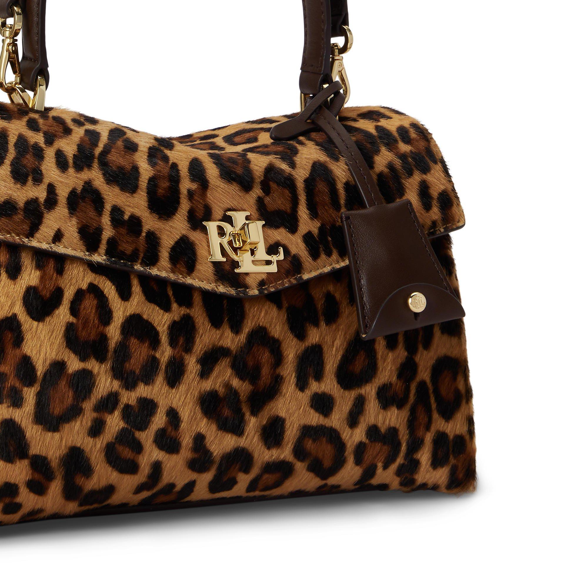 MODERN LEOPARD - Lauren by Ralph Lauren - Women's Farrah Small Leather Satchel - 3