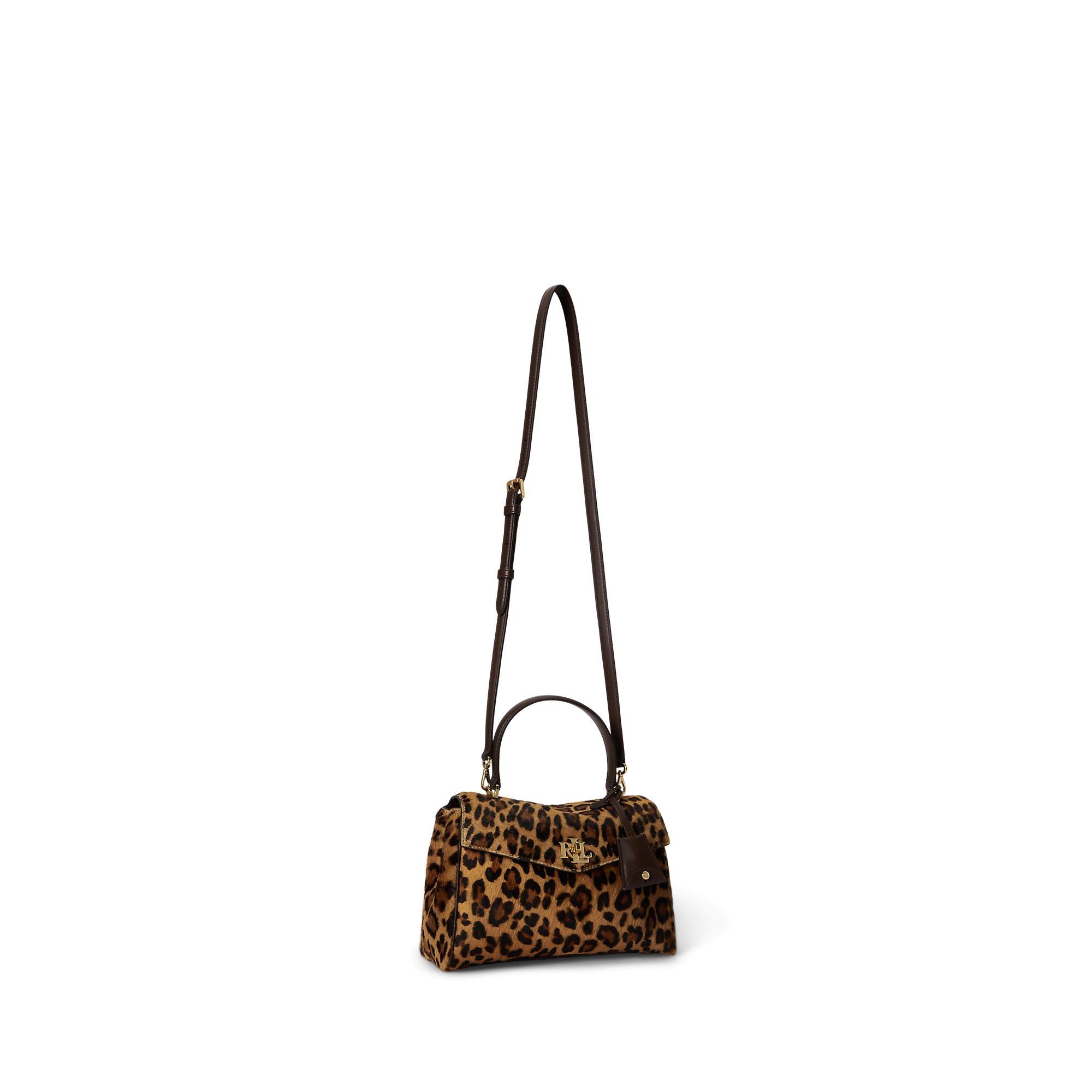 MODERN LEOPARD - Lauren by Ralph Lauren - Women's Farrah Small Leather Satchel - 4