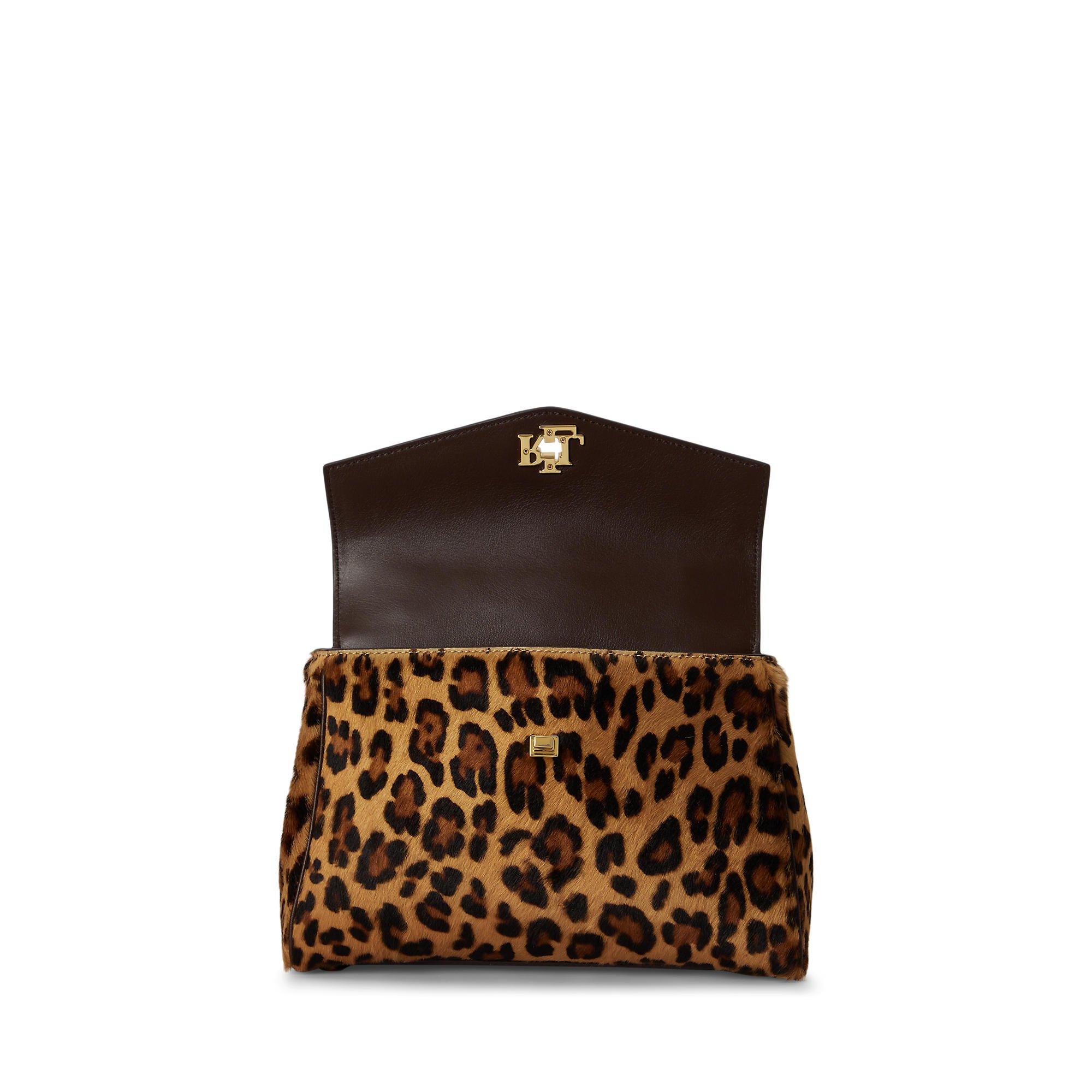 MODERN LEOPARD - Lauren by Ralph Lauren - Women's Farrah Small Leather Satchel - 5