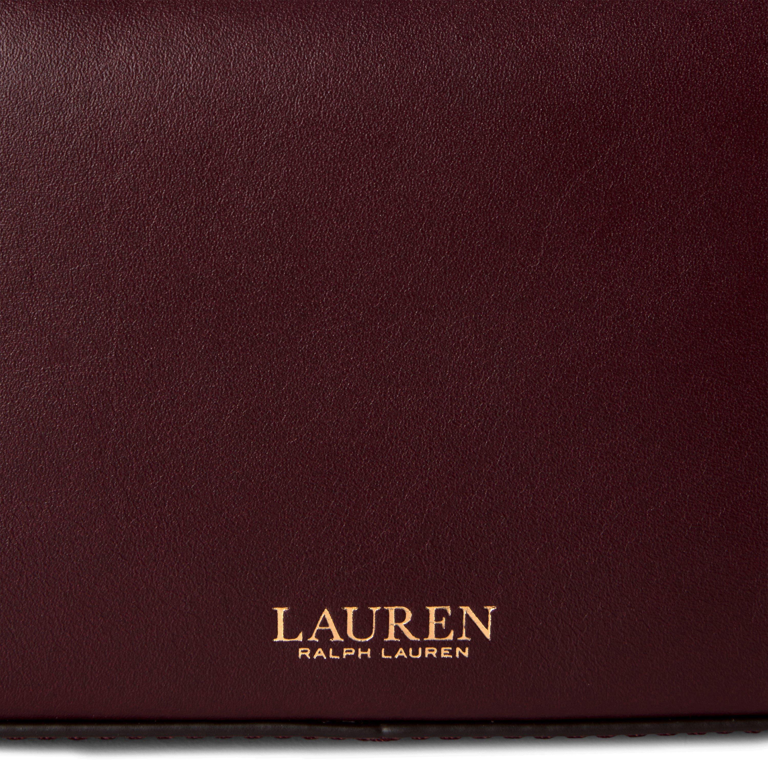 DARK GARNET - Lauren by Ralph Lauren - Women's Mercury Large Leather Wallet on Chain - 3