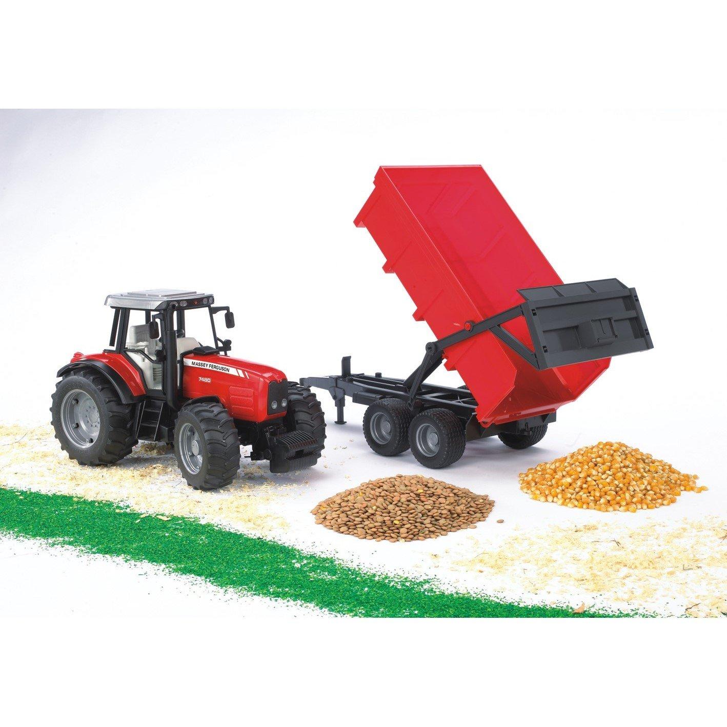 Multi - Bruder - Bruder 1:16 Massey Ferguson 7480 with tipping trai - 1