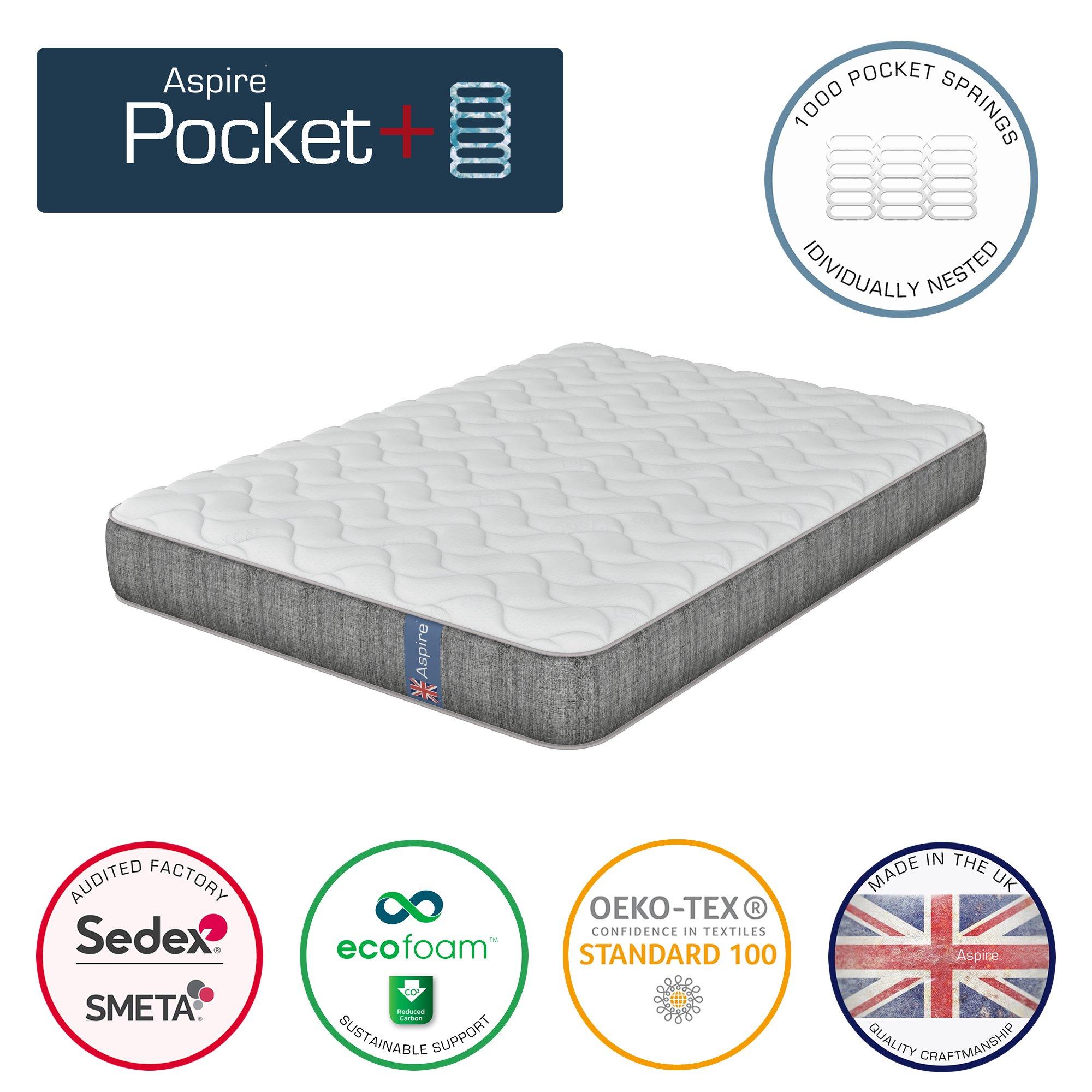 White - Aspire - Airflow Quilt Pocket Mattress - 2
