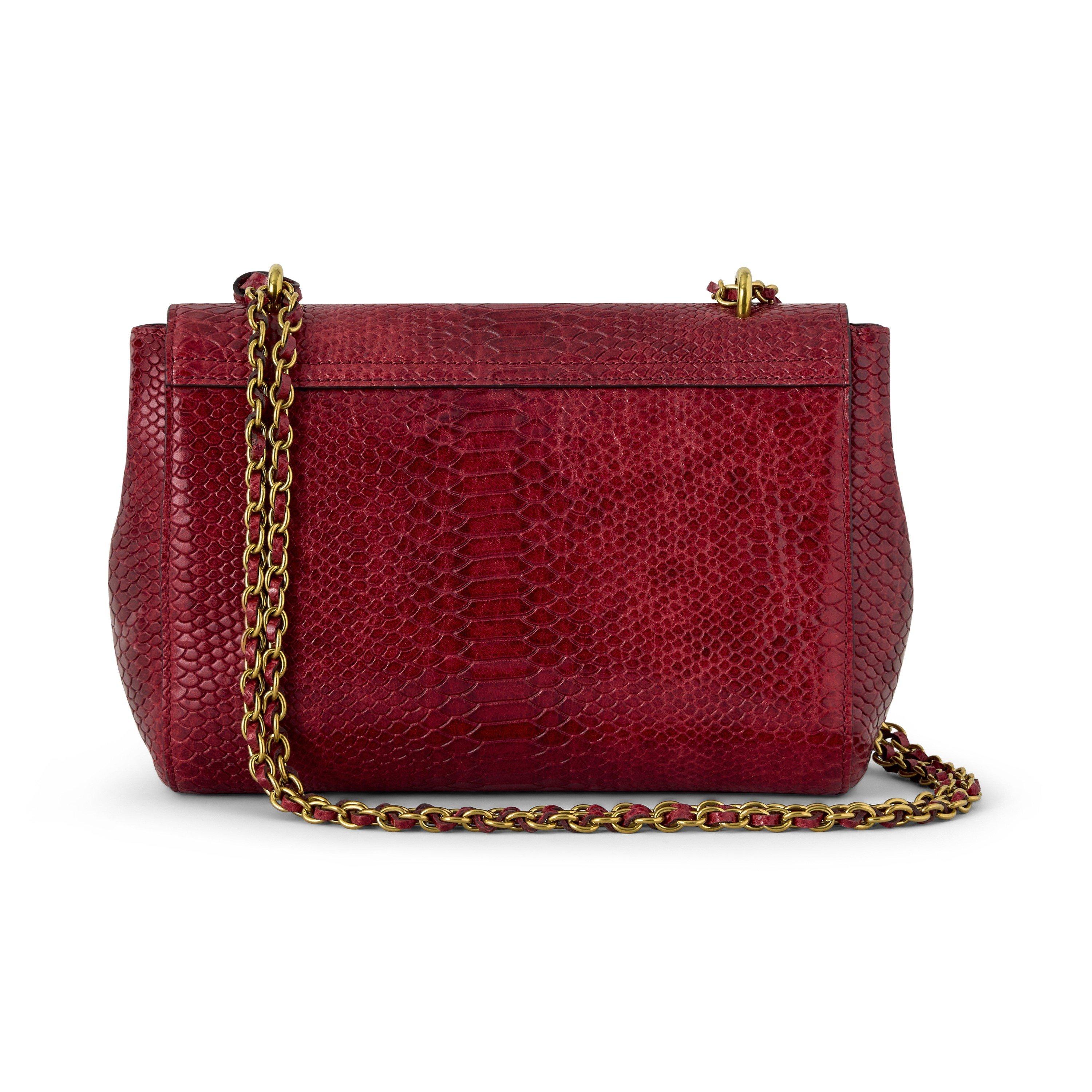 Apple Red - Mulberry - Women's Lily Leather Crossbody Bag - 2