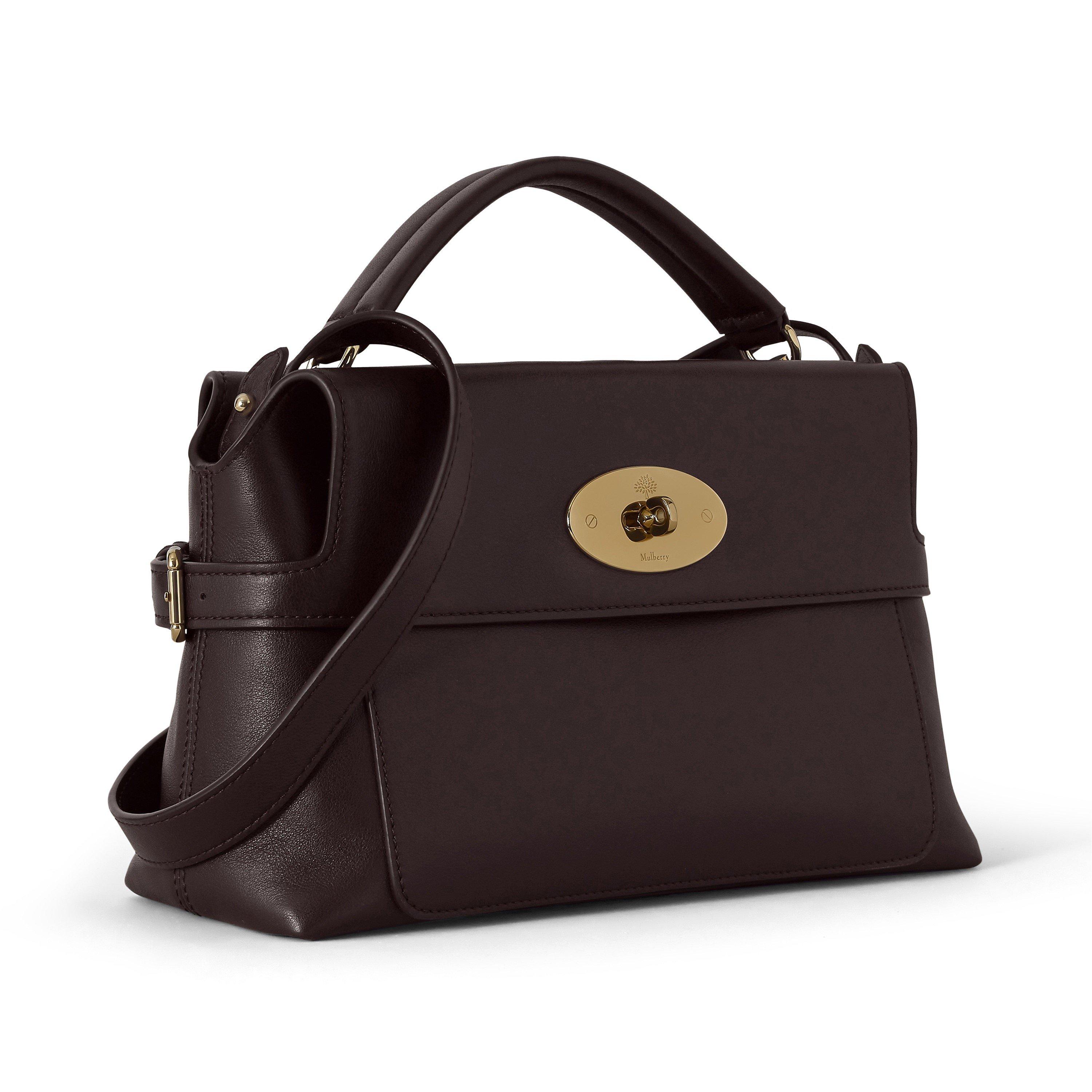 Ebony - Mulberry - Small Stevie Top Handle Supple Smooth Leather - 4