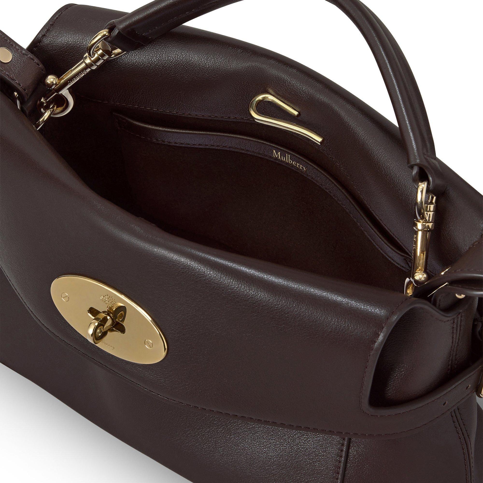 Ebony - Mulberry - Small Stevie Top Handle Supple Smooth Leather - 6