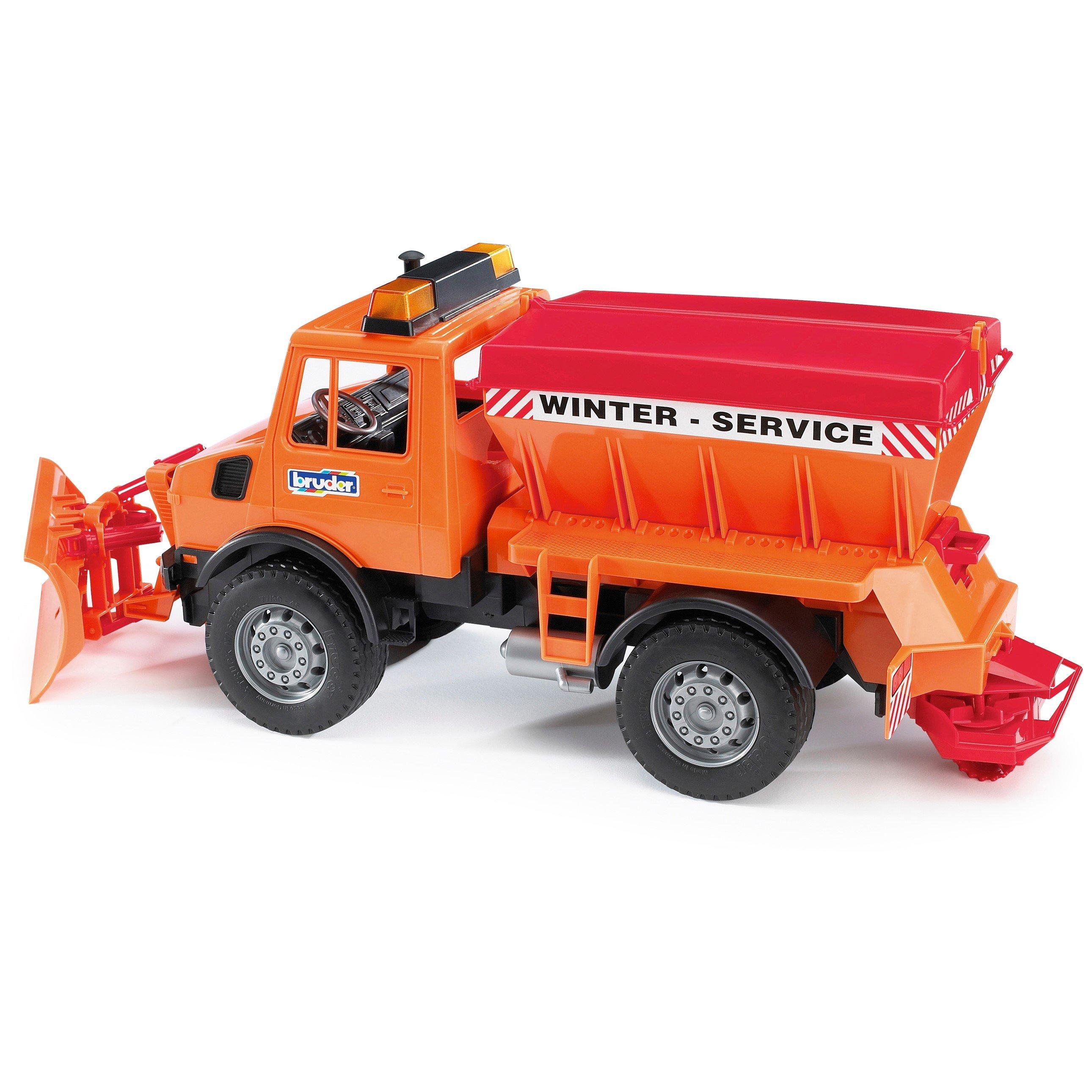 Multi - Bruder - Bruder 1:16 MB Unimog Winter Service with Plow Bla