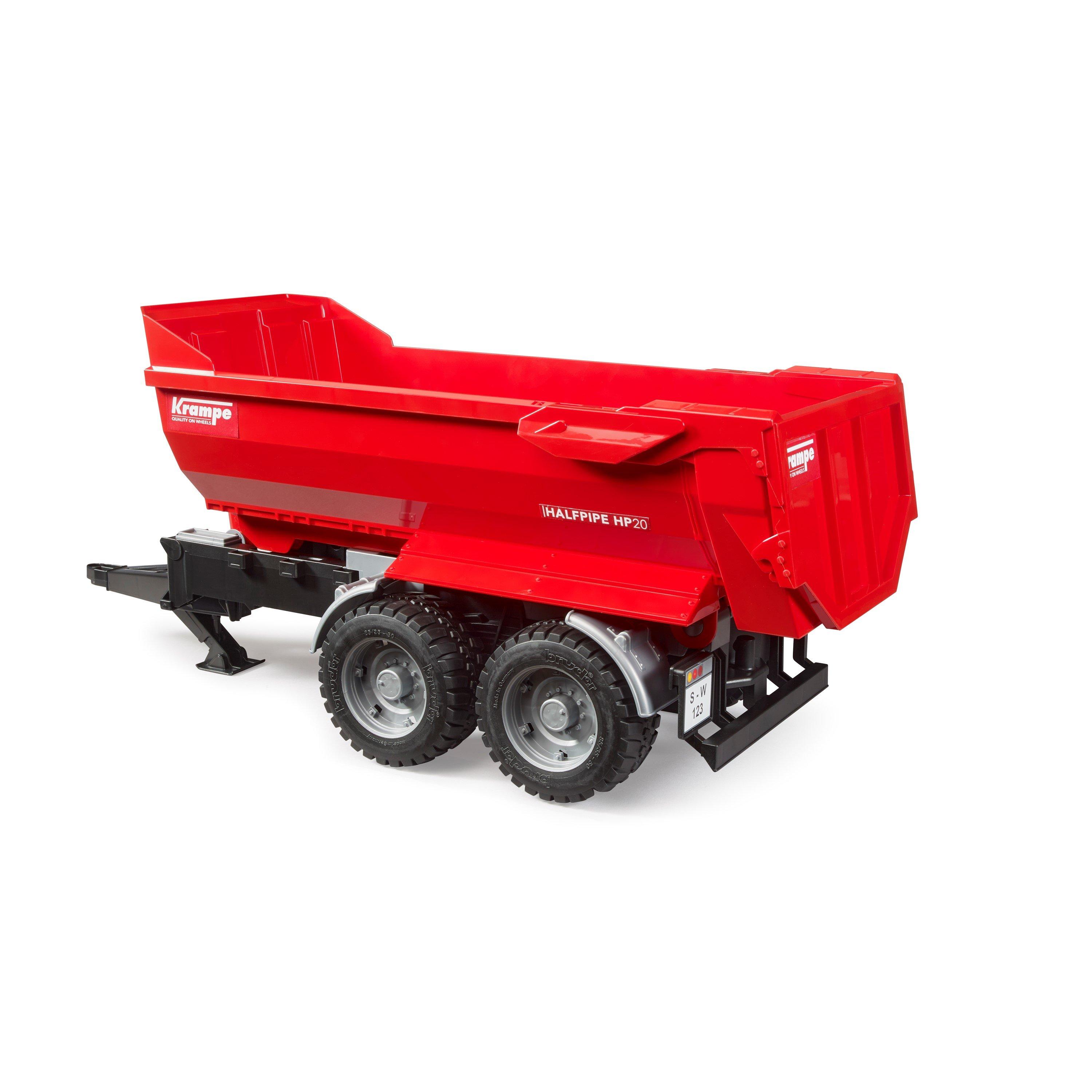 Multi - Bruder - Bruder 1:16 Krampe Tandem-Halfpipe tipping trailer - 1