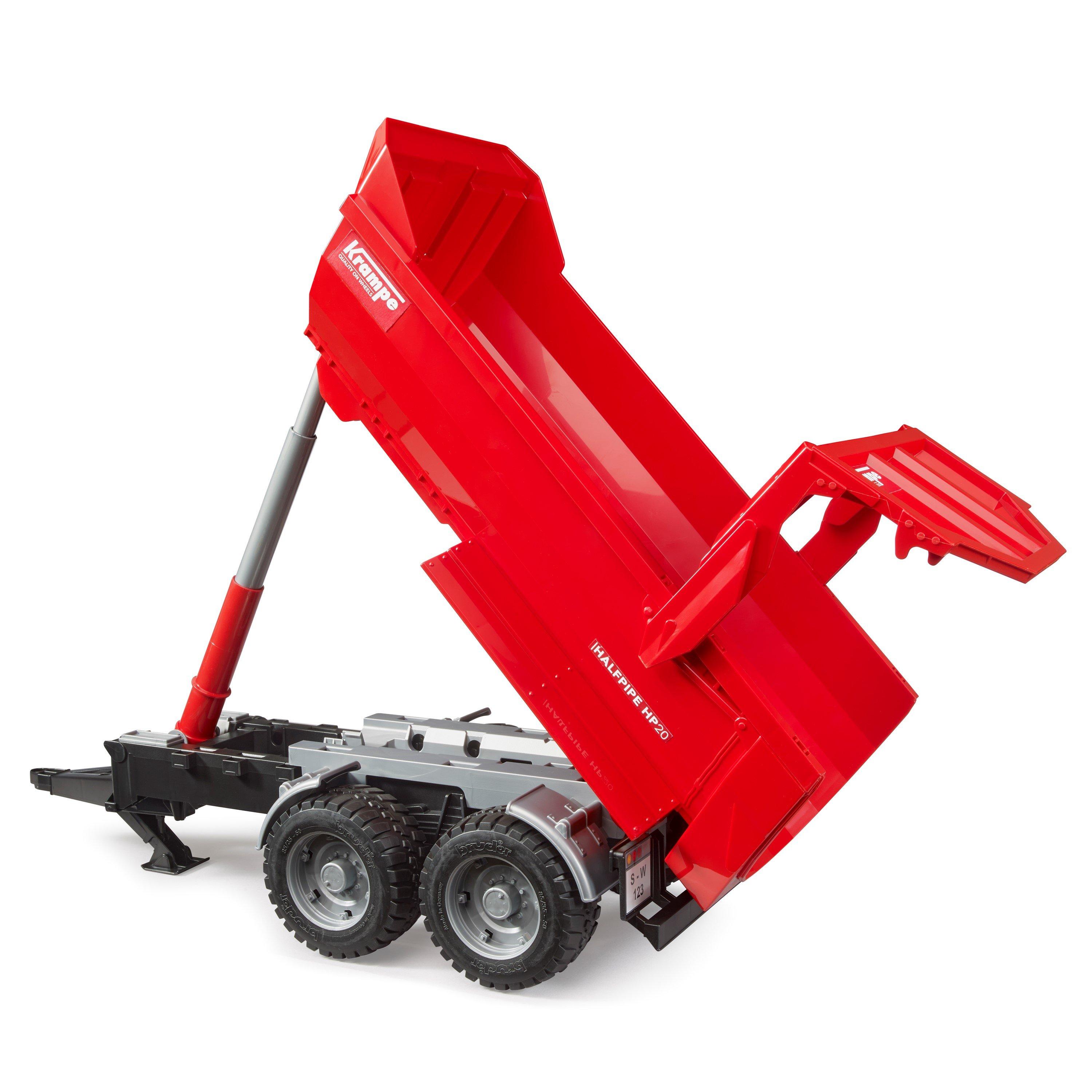 Multi - Bruder - Bruder 1:16 Krampe Tandem-Halfpipe tipping trailer - 4