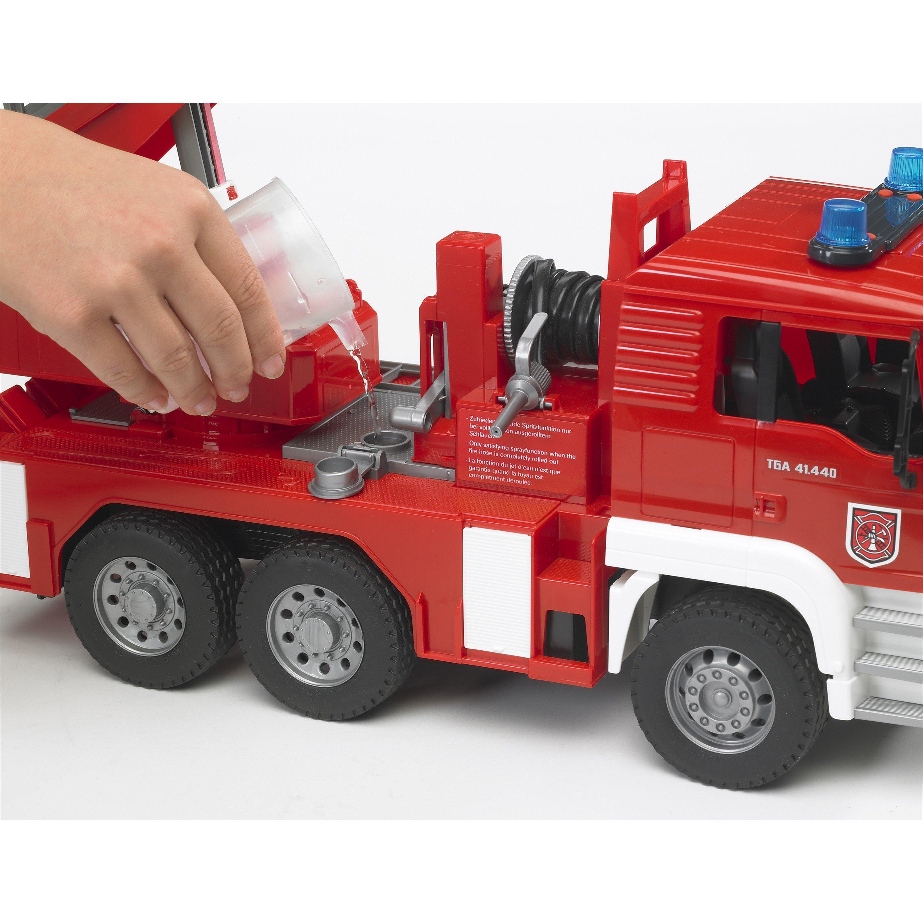 Multi - Bruder - Bruder 1:16 MAN TGA Fire engine with ladder water - 1