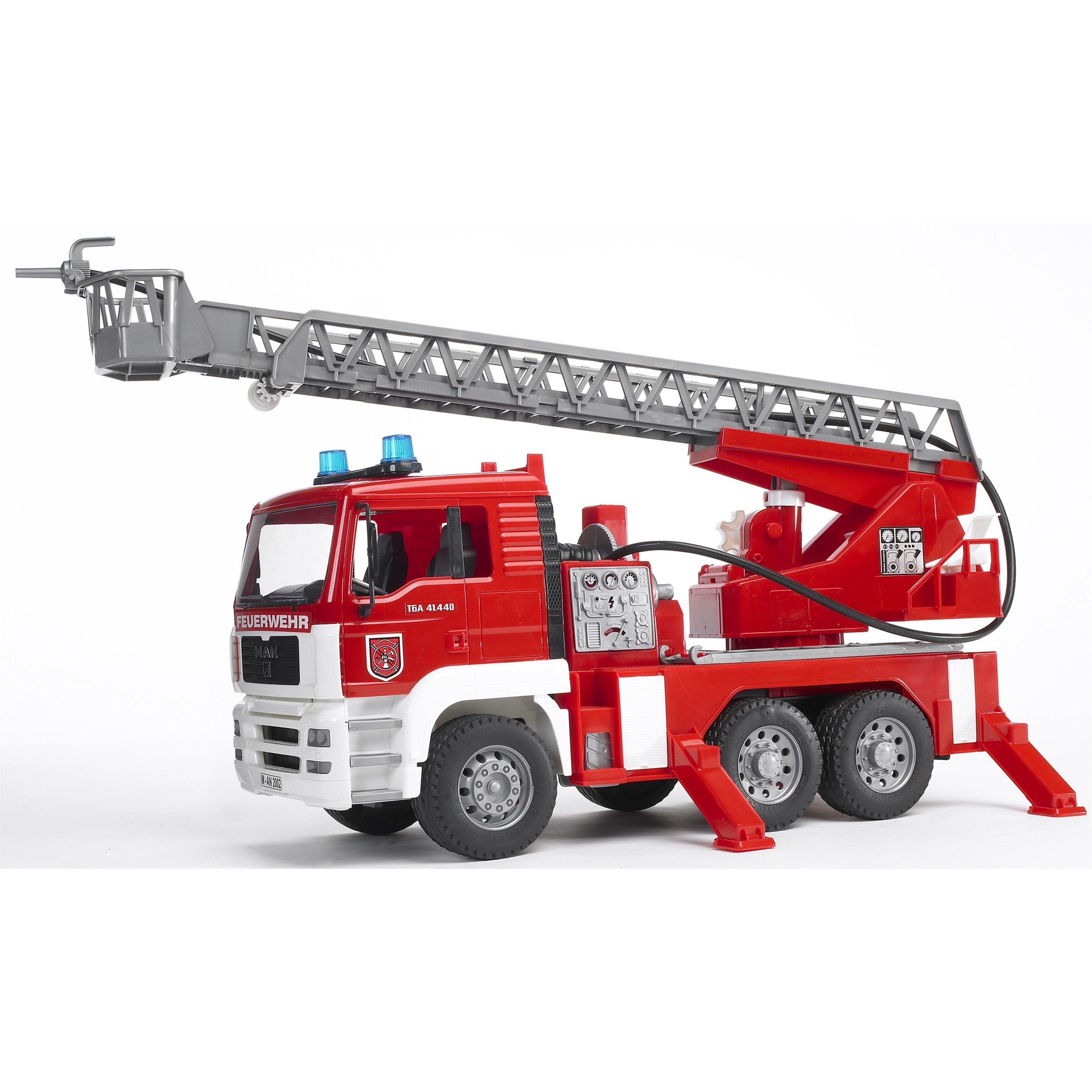 Multi - Bruder - Bruder 1:16 MAN TGA Fire engine with ladder water - 5