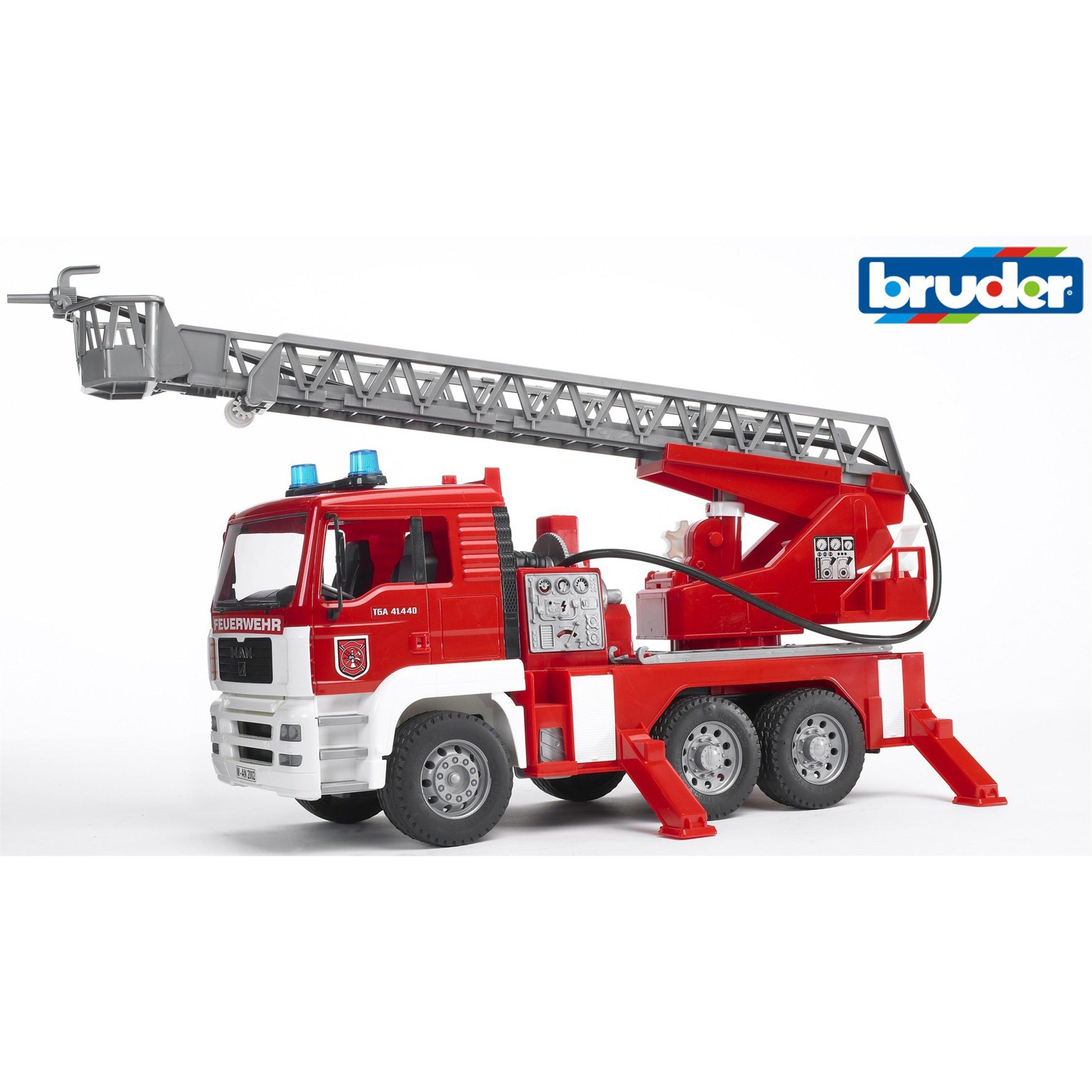 Multi - Bruder - Bruder 1:16 MAN TGA Fire engine with ladder water - 6