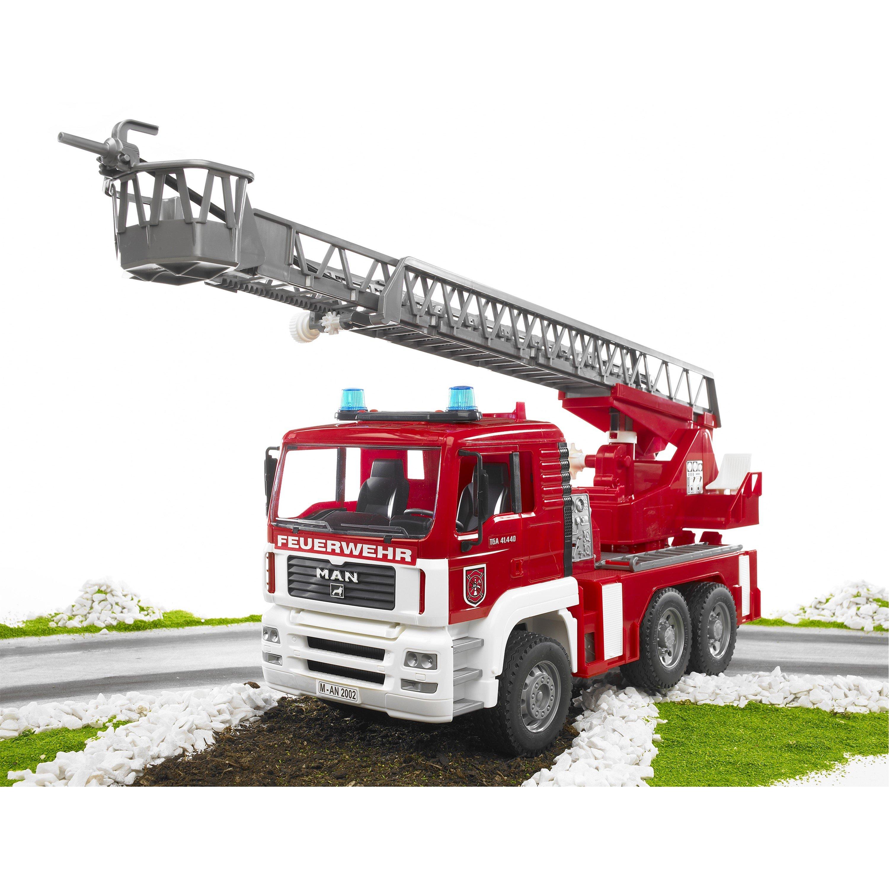 Multi - Bruder - Bruder 1:16 MAN TGA Fire engine with ladder water - 7