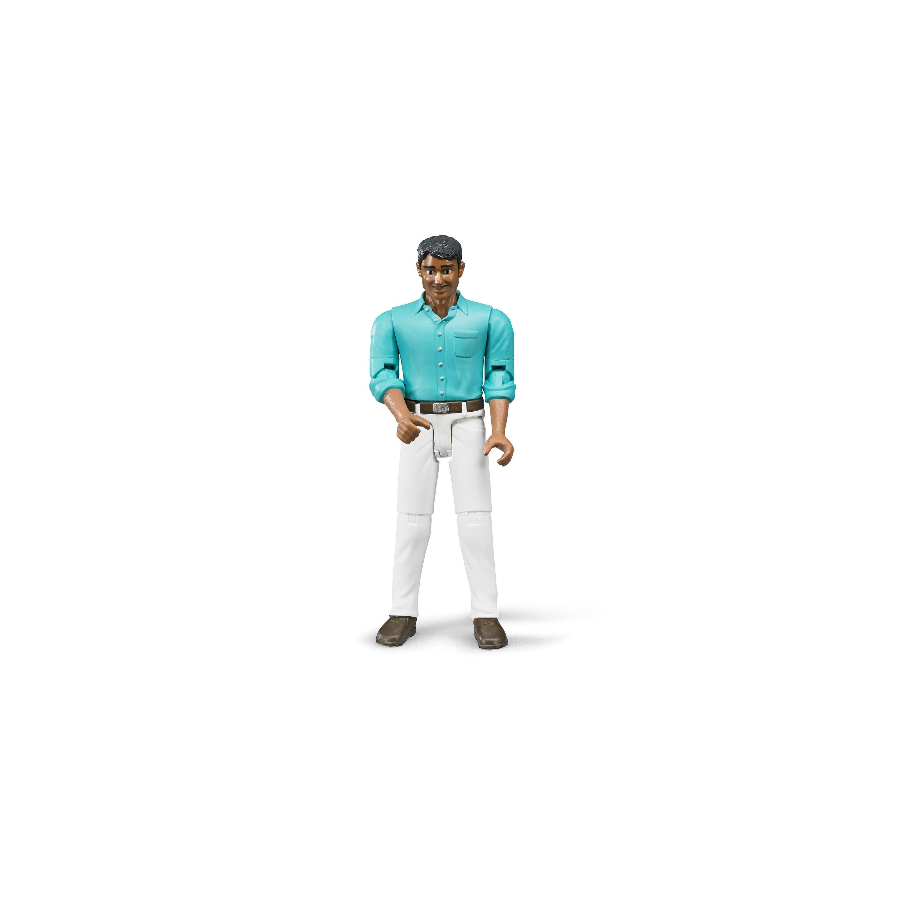 Multi - Bruder - Bruder 1:16 bworld Man medium skin white jeans ¿ - 1