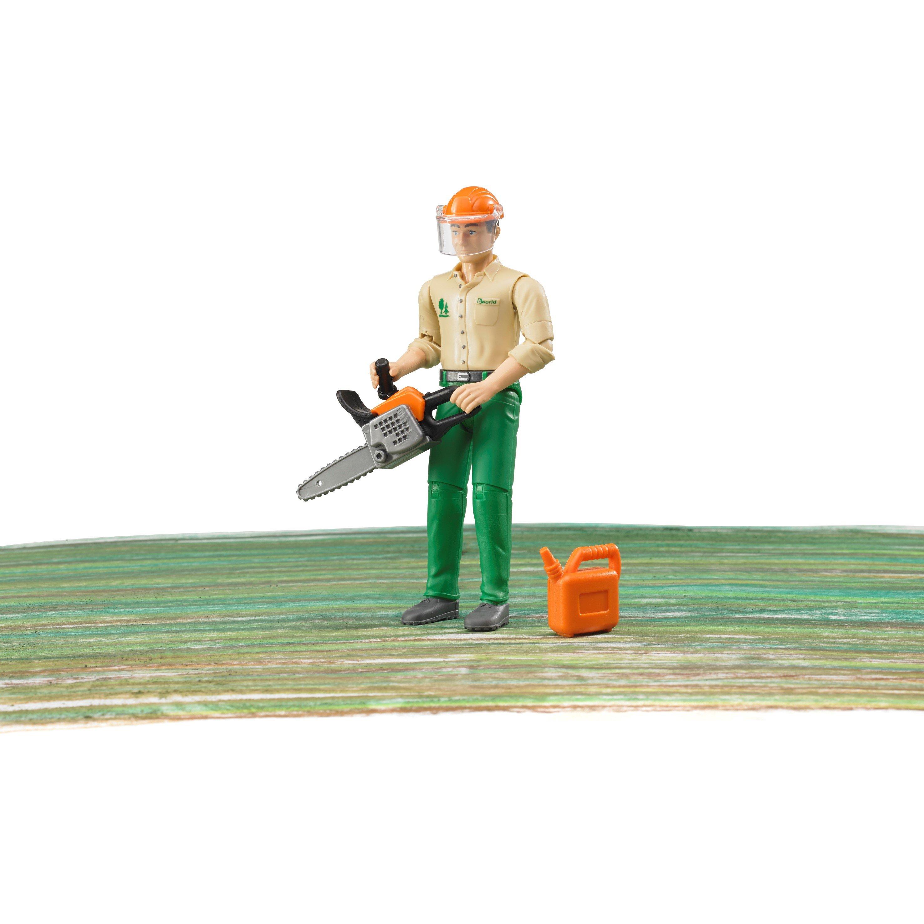 Multi - Bruder - Bruder 1:16 bworld Forestry worker with accessorie - 2