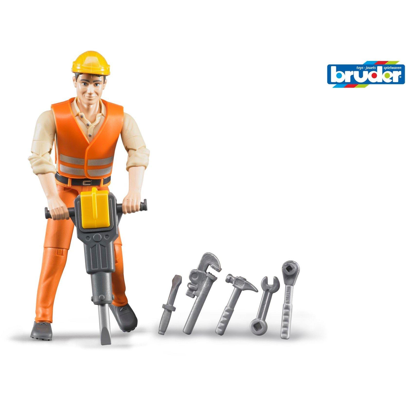 Multi - Bruder - Bruder 1:16 bworld Construction worker with access - 1