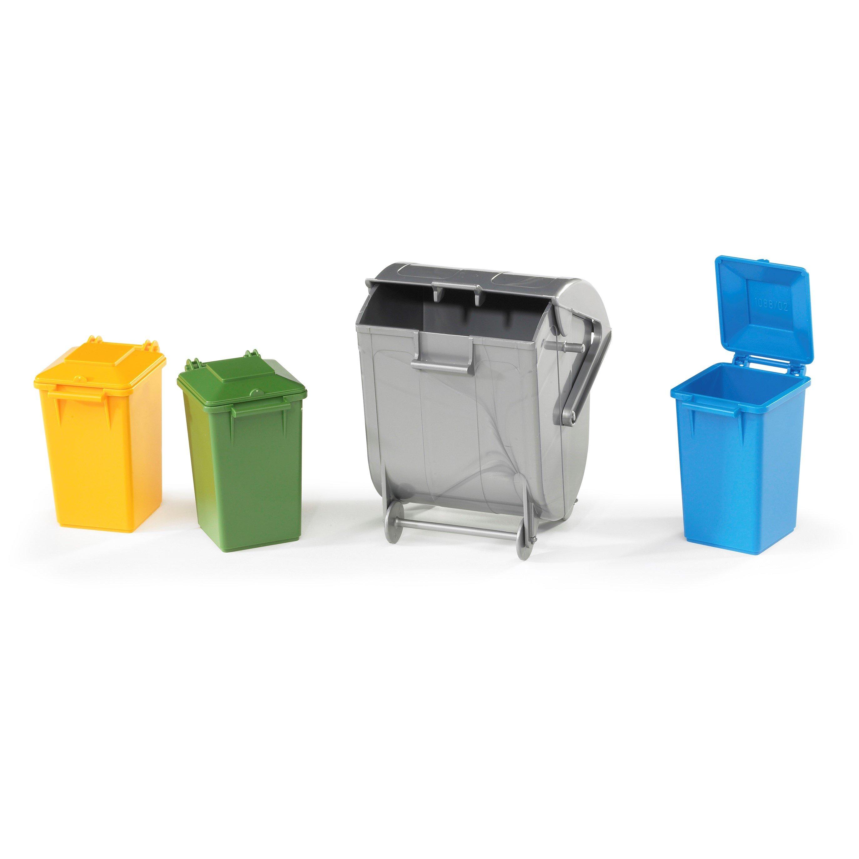 Multi - Bruder - Bruder 1:16 Accessories: Garbage Can Set (3 Small - 1