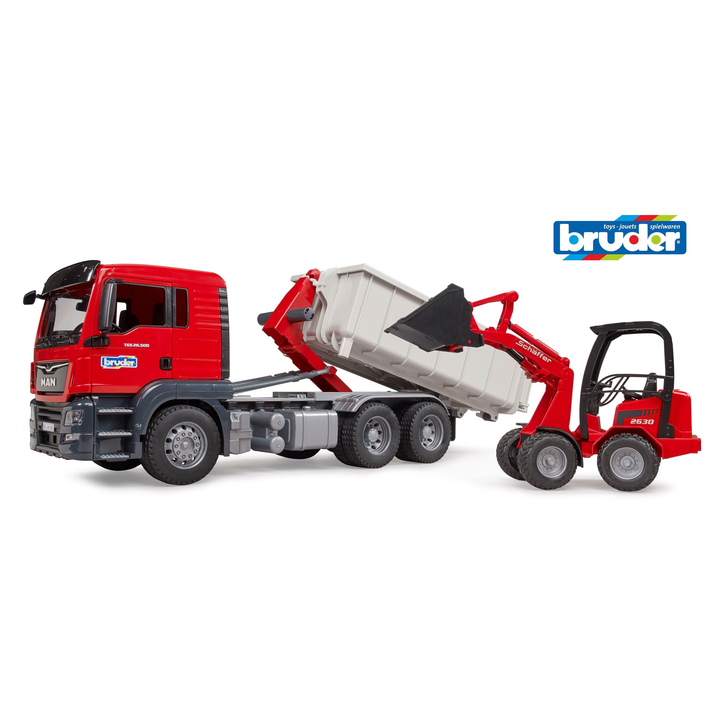 Multi - Bruder - Bruder 1:16 MAN TGS Truck with Roll-Off-Container - 1