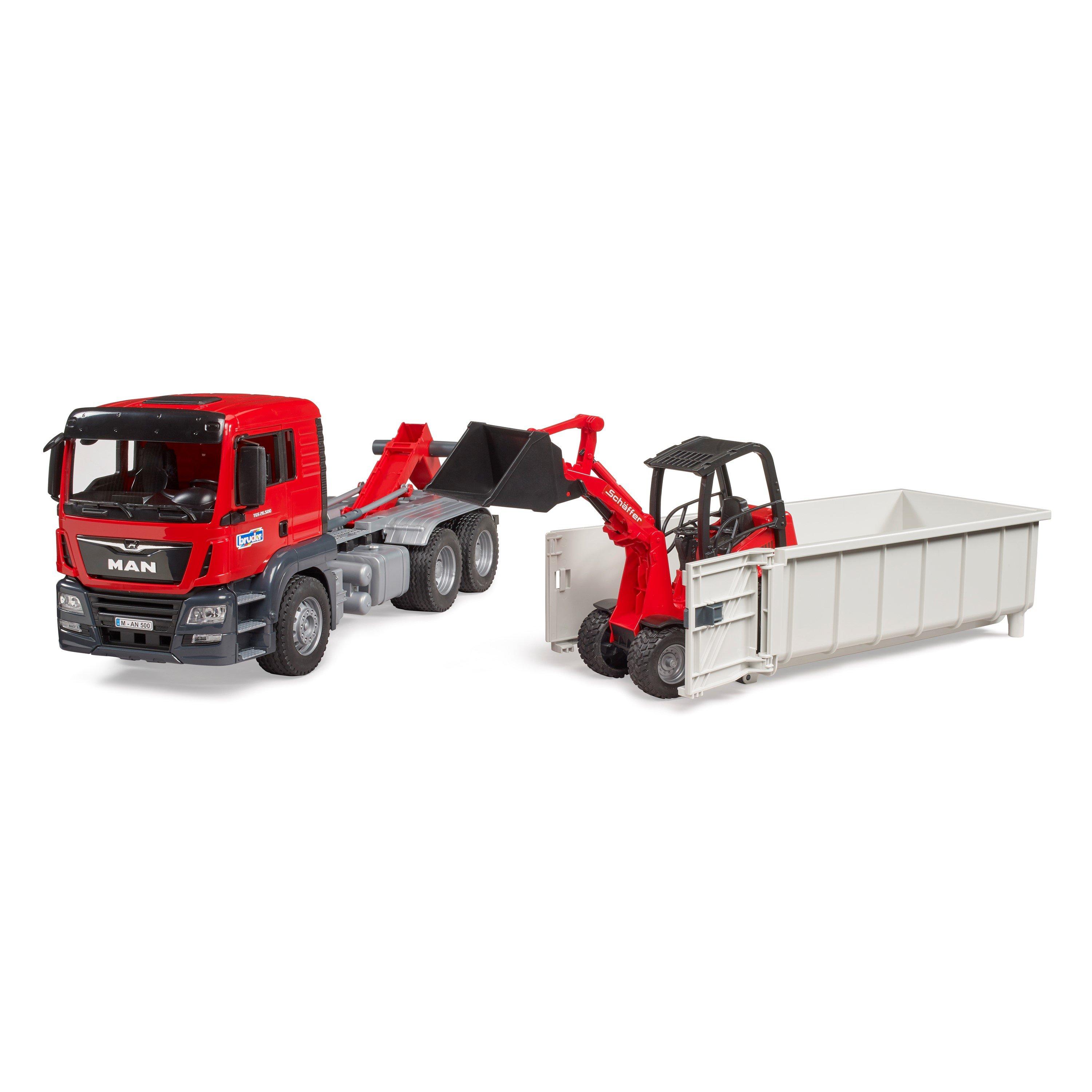Multi - Bruder - Bruder 1:16 MAN TGS Truck with Roll-Off-Container - 2