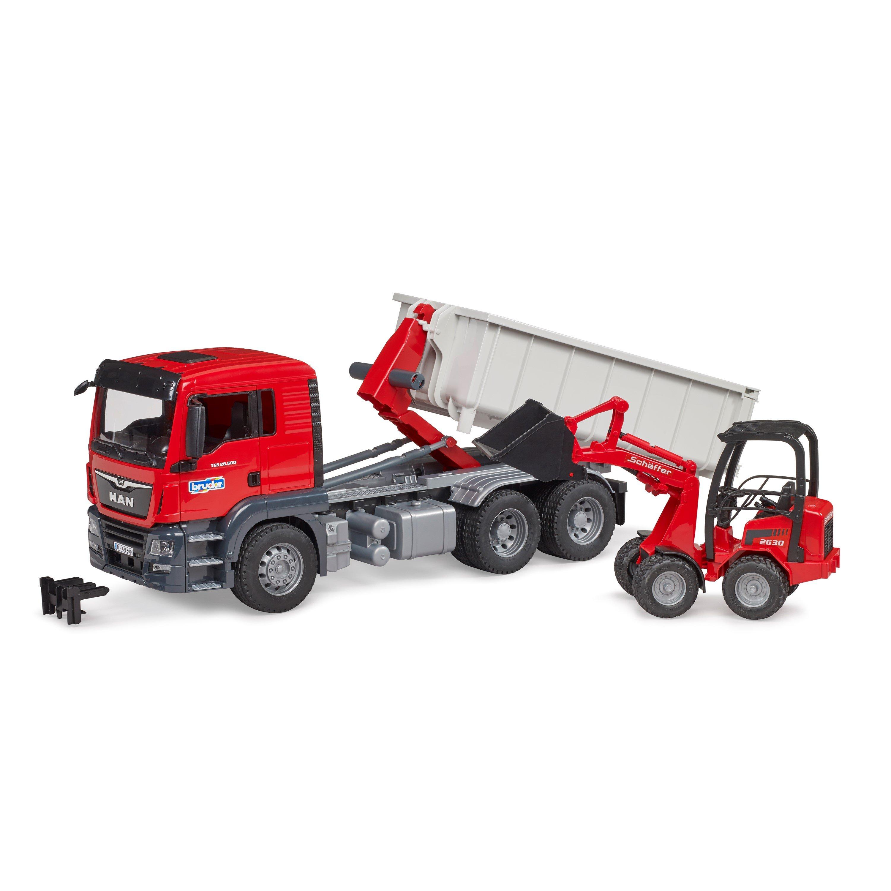 Multi - Bruder - Bruder 1:16 MAN TGS Truck with Roll-Off-Container - 7
