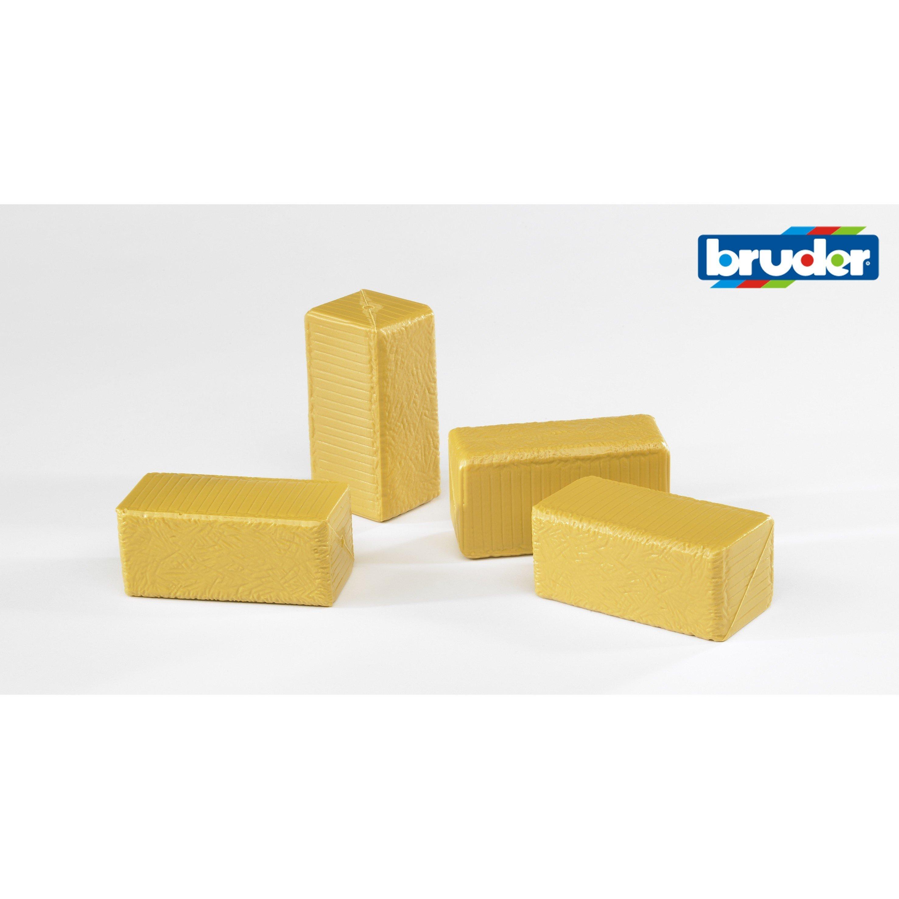 Multi - Bruder - Bruder 1:16 Accessories: 4 block hay bales ¿ Bale - 2