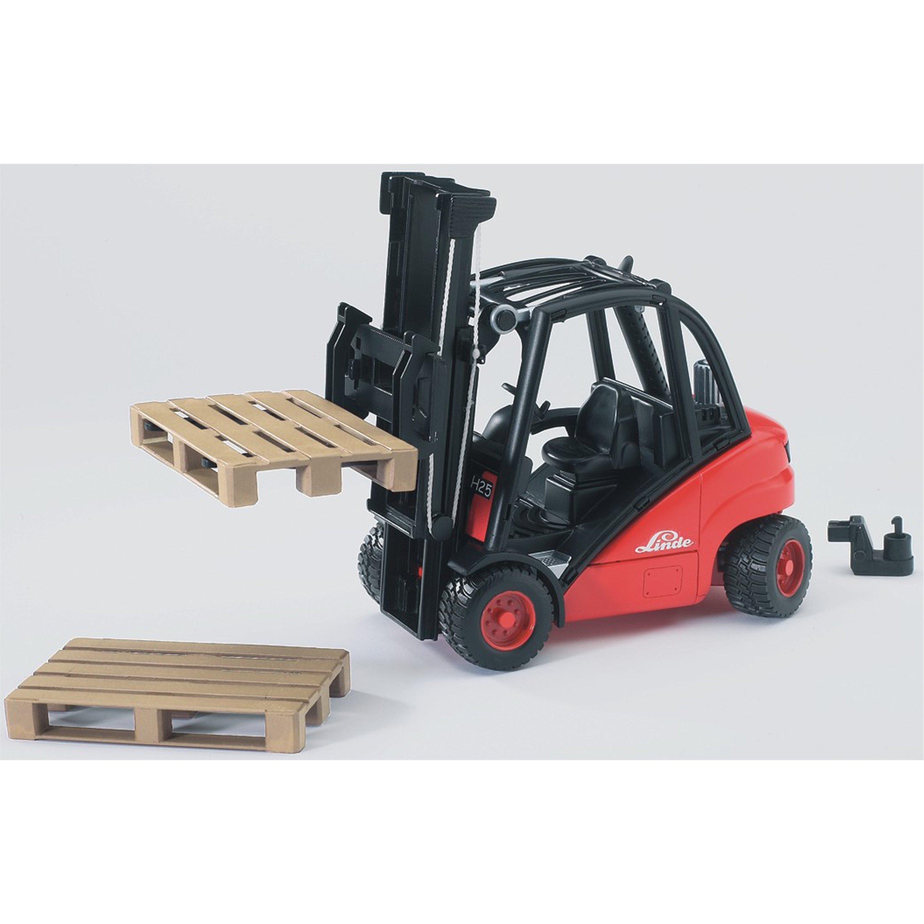 Multi - Bruder - Bruder 1:16 Linde H30D Forklift with 2 Pallets ¿ I - 4