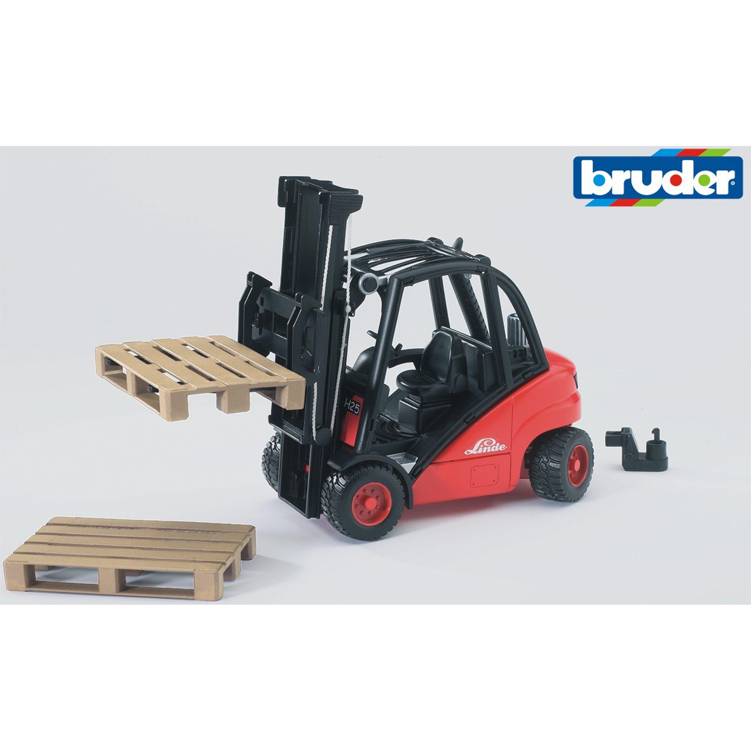 Multi - Bruder - Bruder 1:16 Linde H30D Forklift with 2 Pallets ¿ I - 5