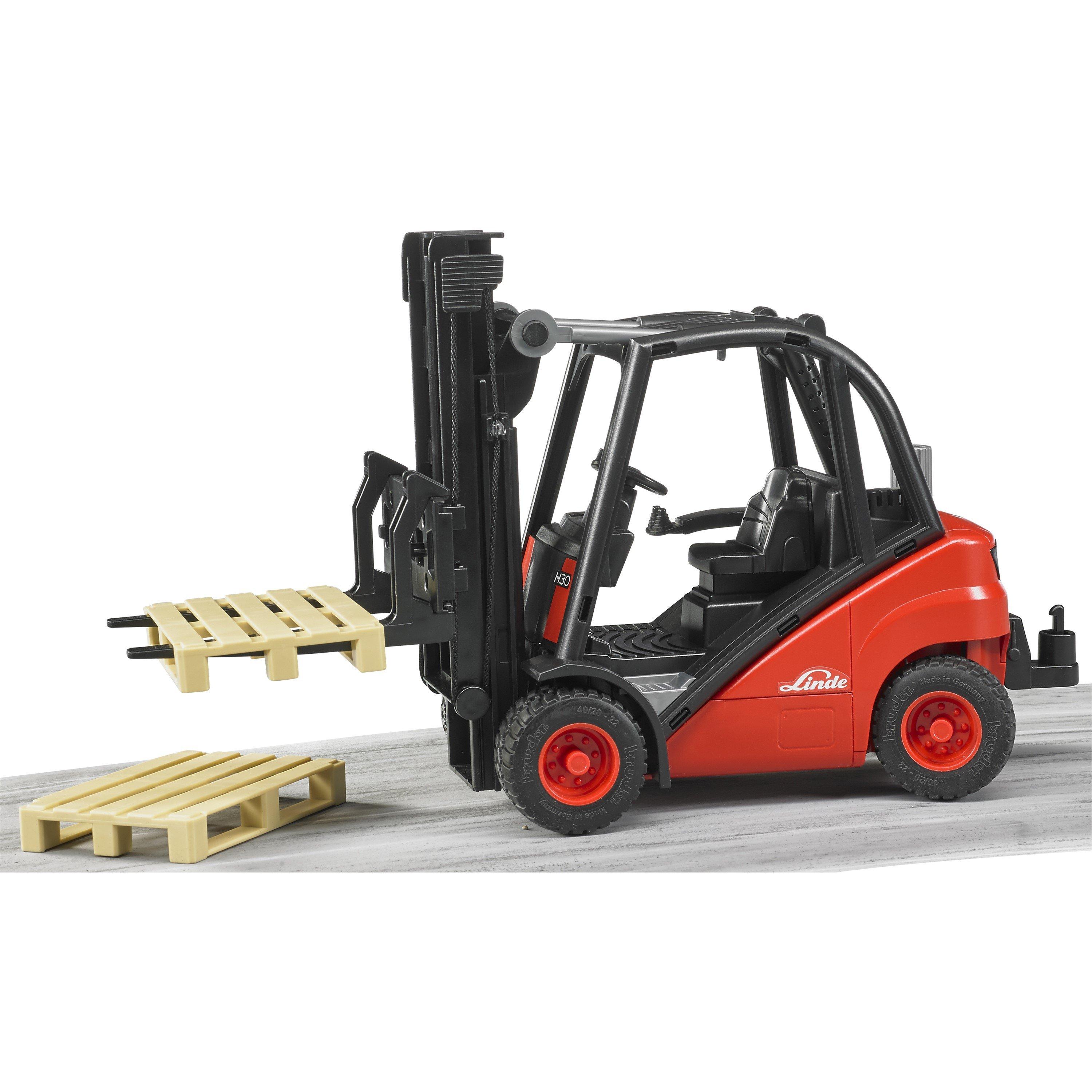 Multi - Bruder - Bruder 1:16 Linde H30D Forklift with 2 Pallets ¿ I - 6