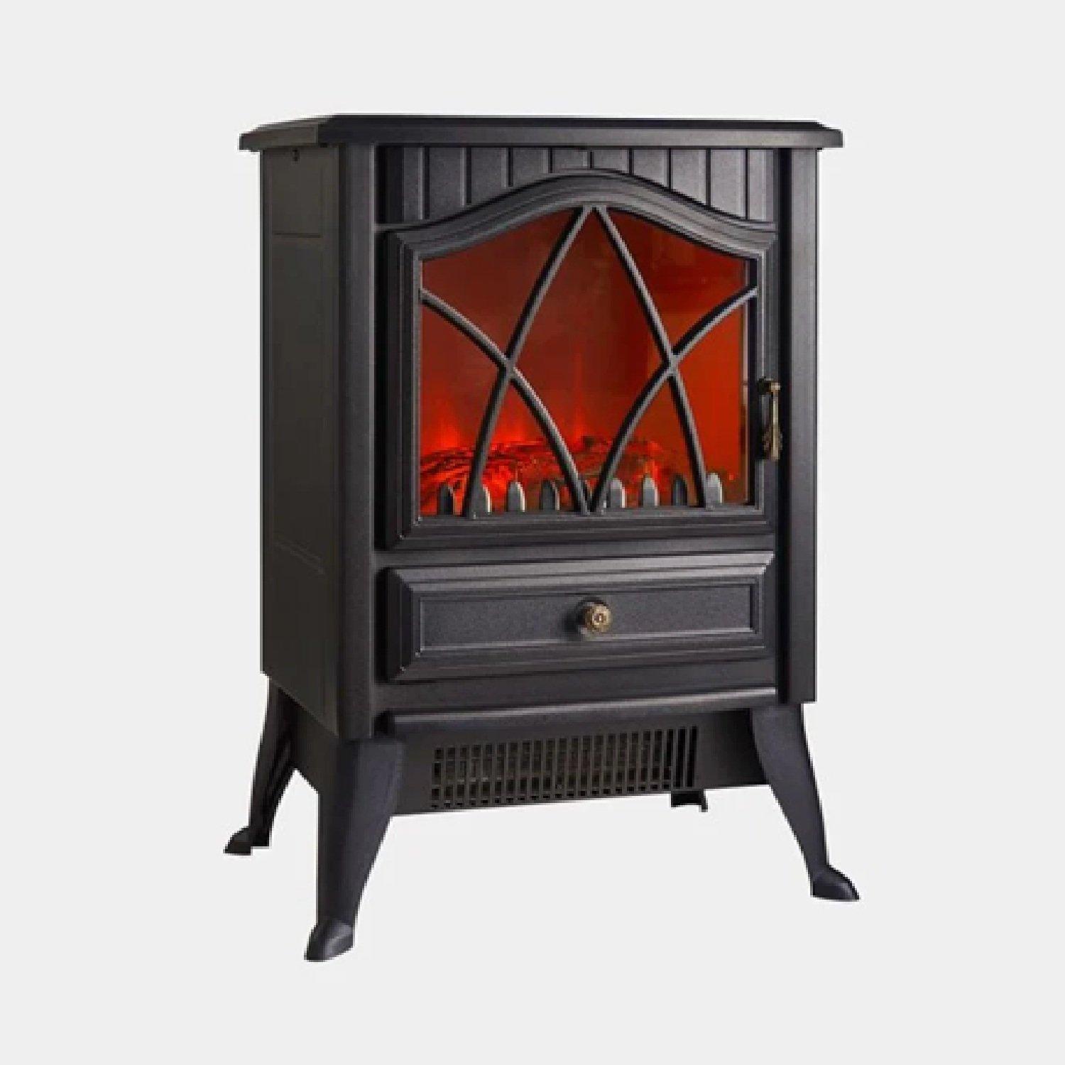 Black - VonHaus - Black Stove Heater 1800W - 1