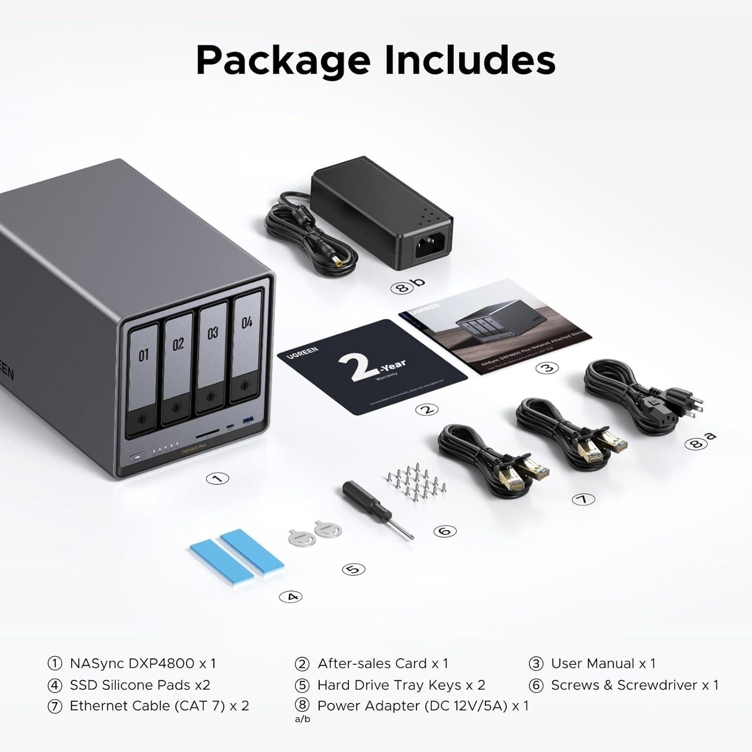 UGREEN | NASync DXP4800 Plus (Diskless) UK Network Attached