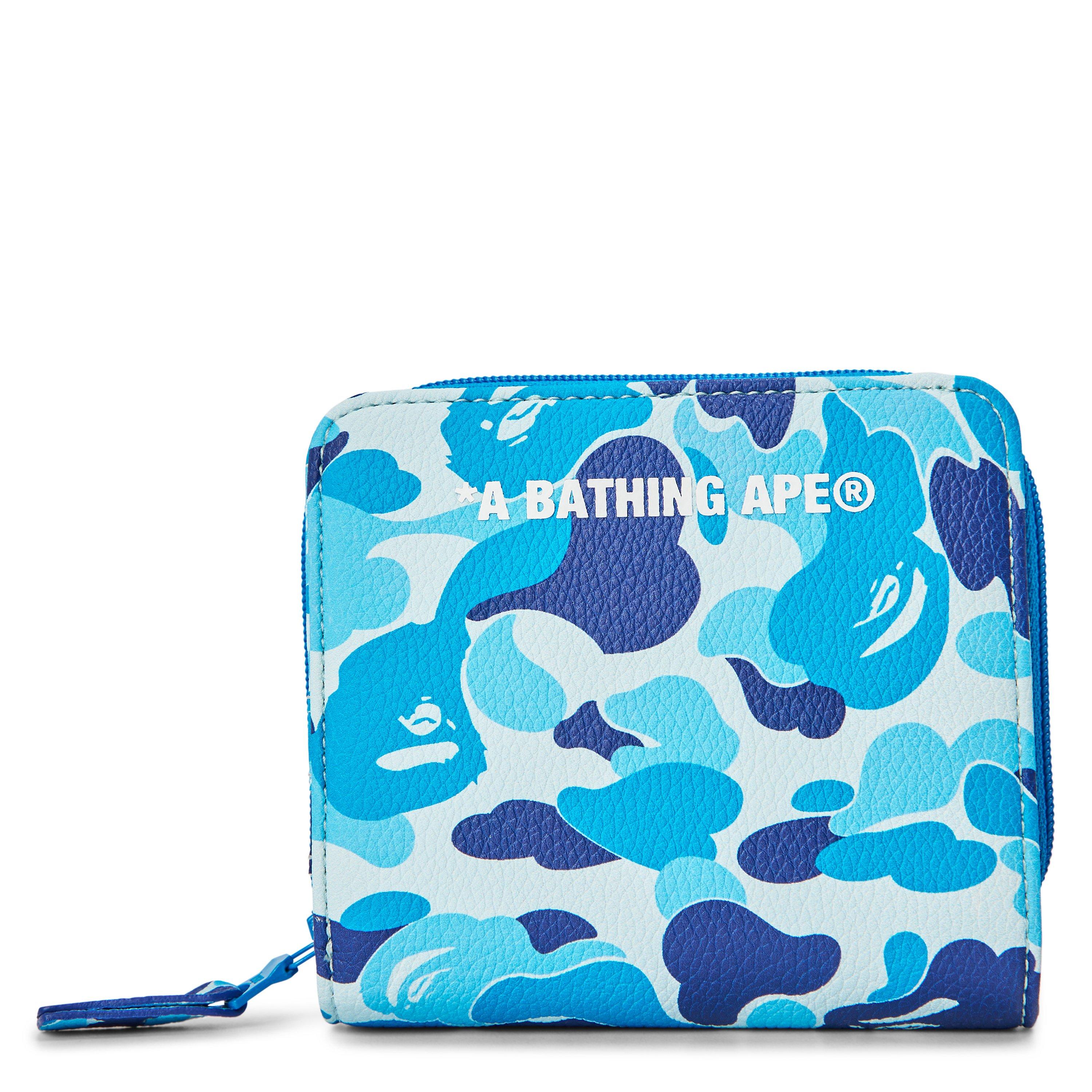 A Bathing Ape Men's Billfold Wallet - Blue Camo
