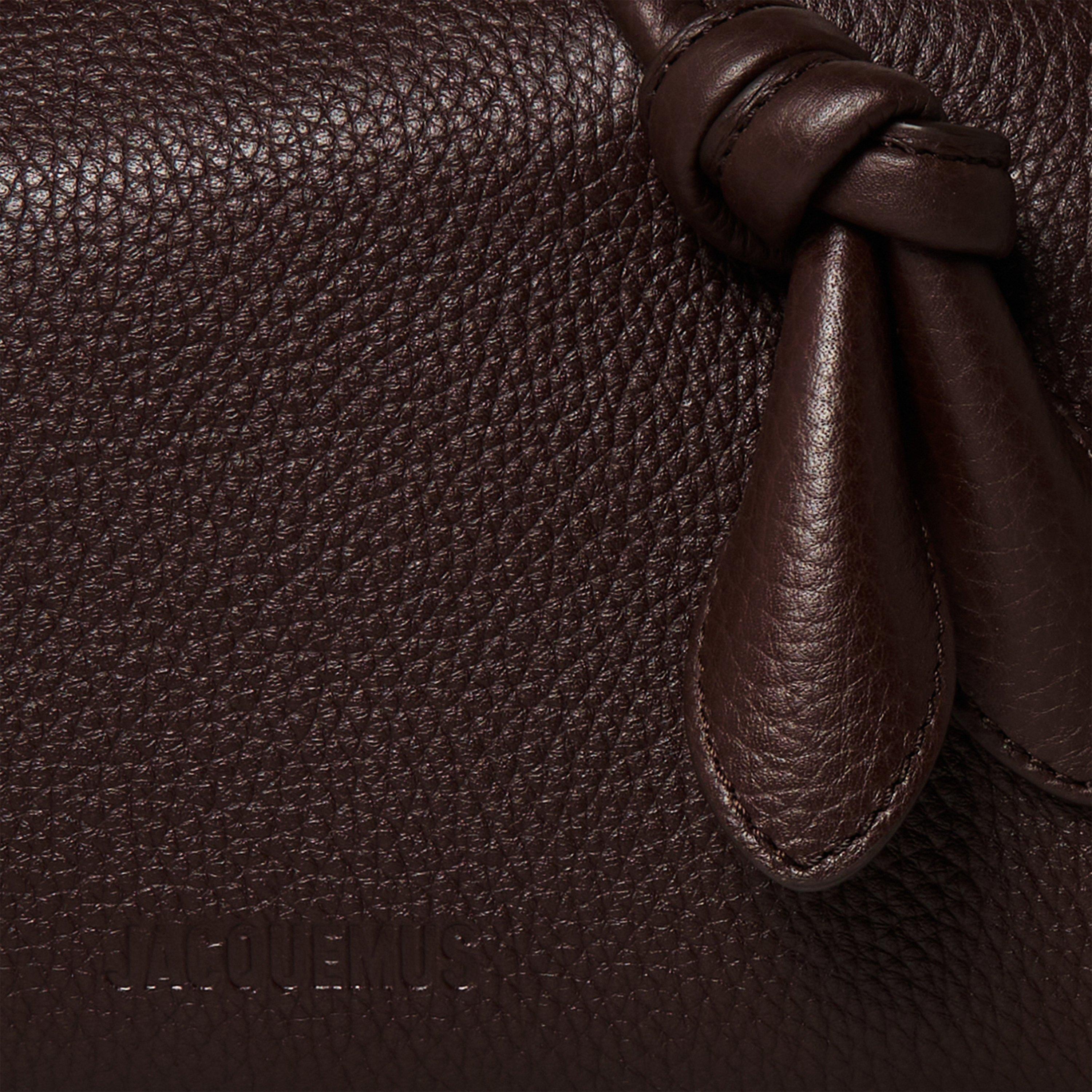 Dark Brown - Jacquemus - Women's Le Petit Turismo Top Handle Bag - 4