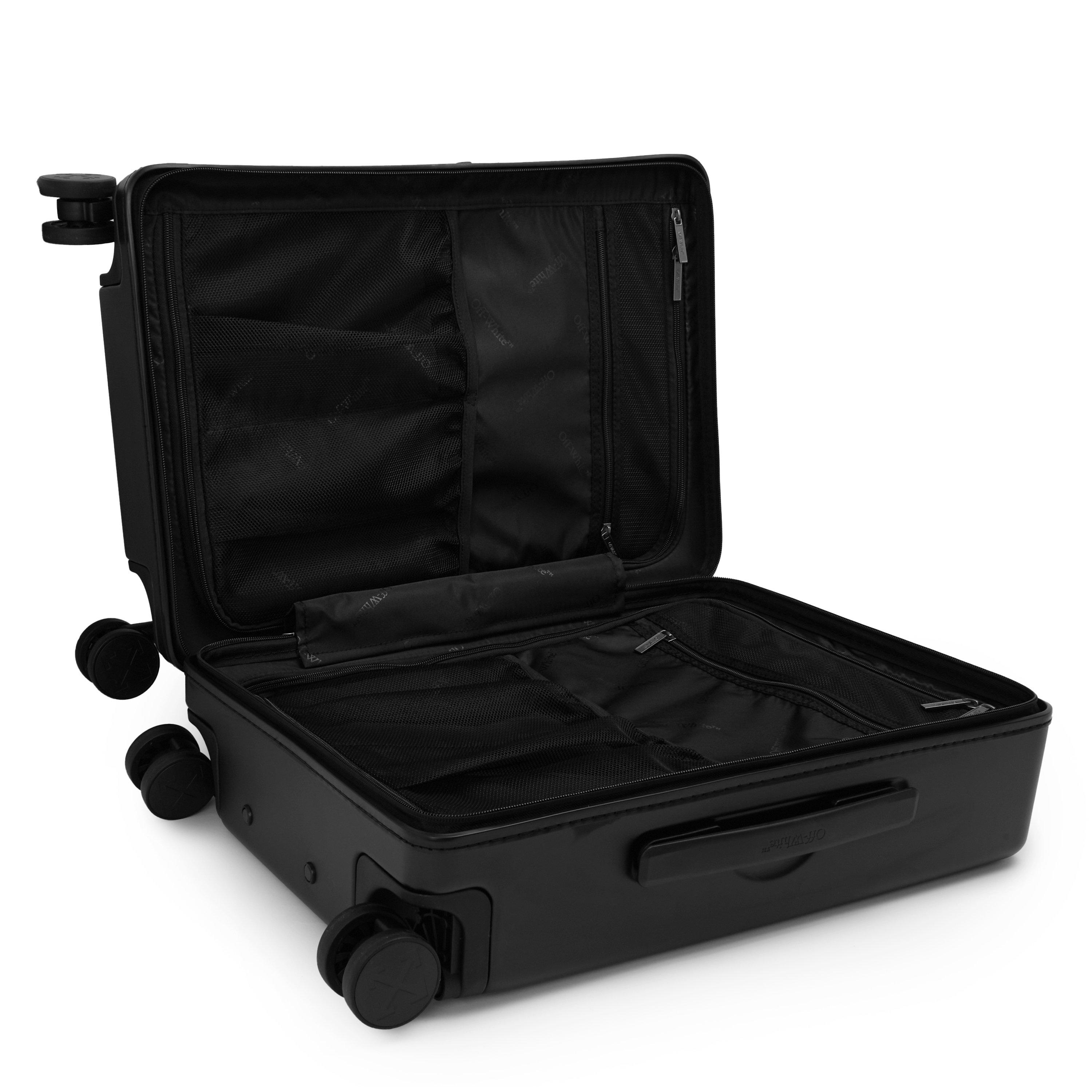 Black - Off White - Off Full Arrow Suitcase - 4