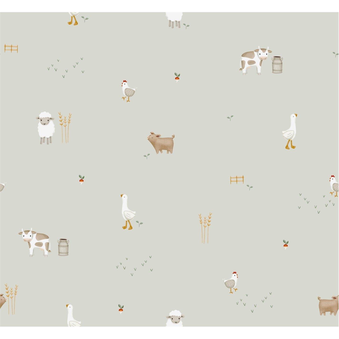 Little Dutch  coloured Little Farm Wallpaper