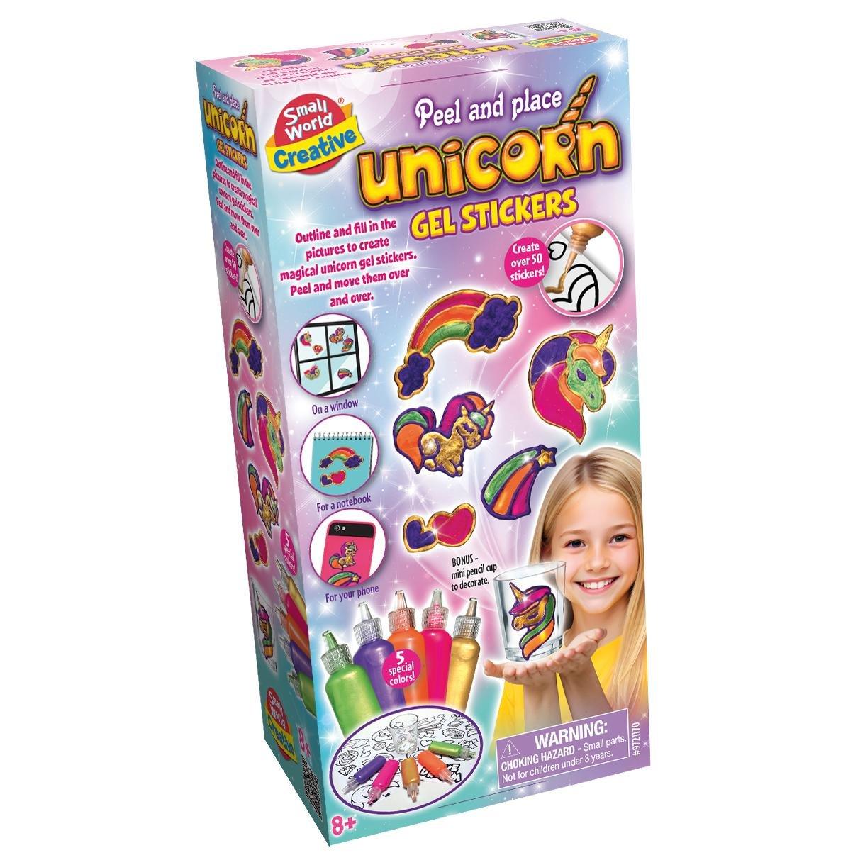 Multi - Small World Toys - Peel And Place Unicorn Gel Stickers - 1