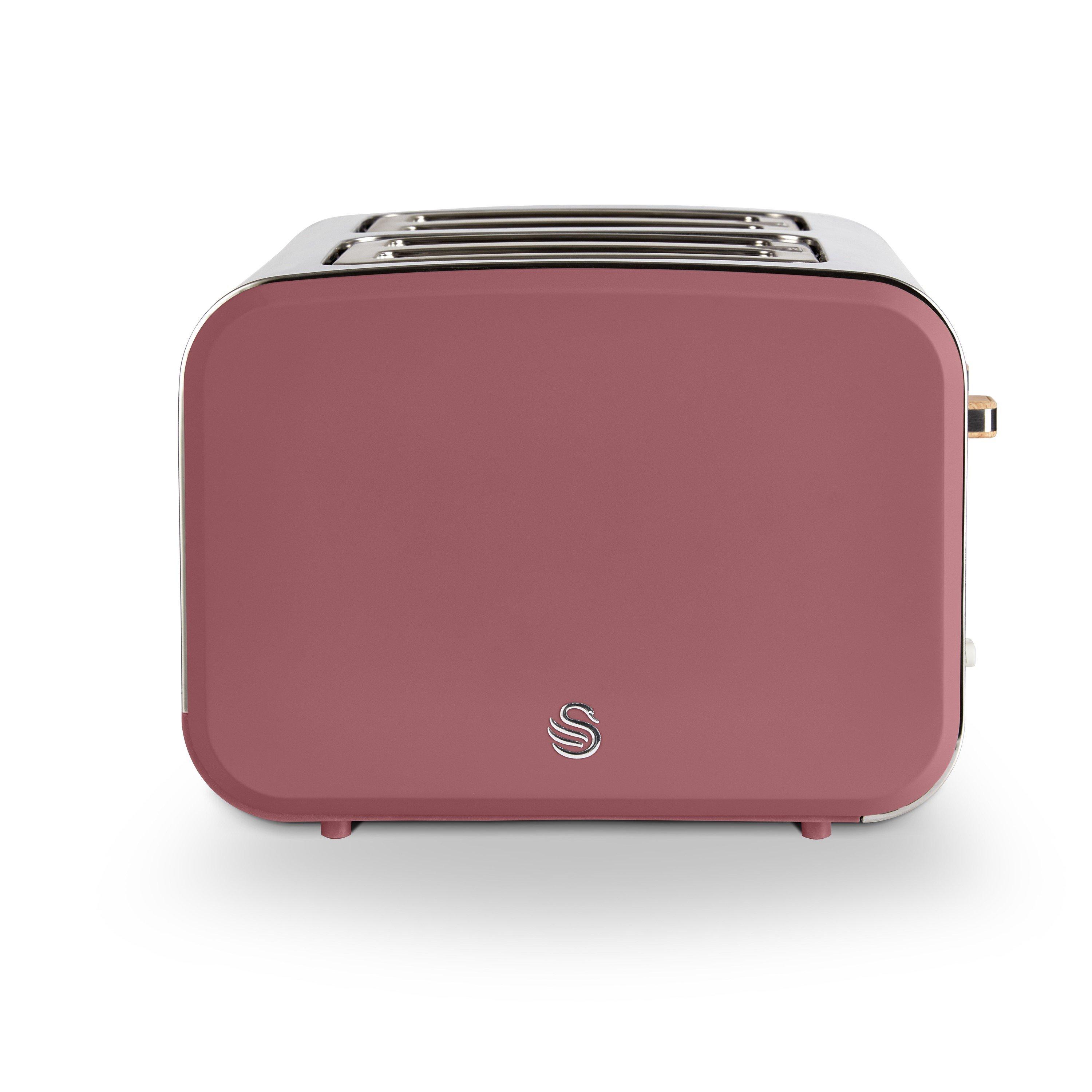 Fuchsia Rose - Swan - Swan Nordic - Kettle & 4 Slice Toaster - F - 2