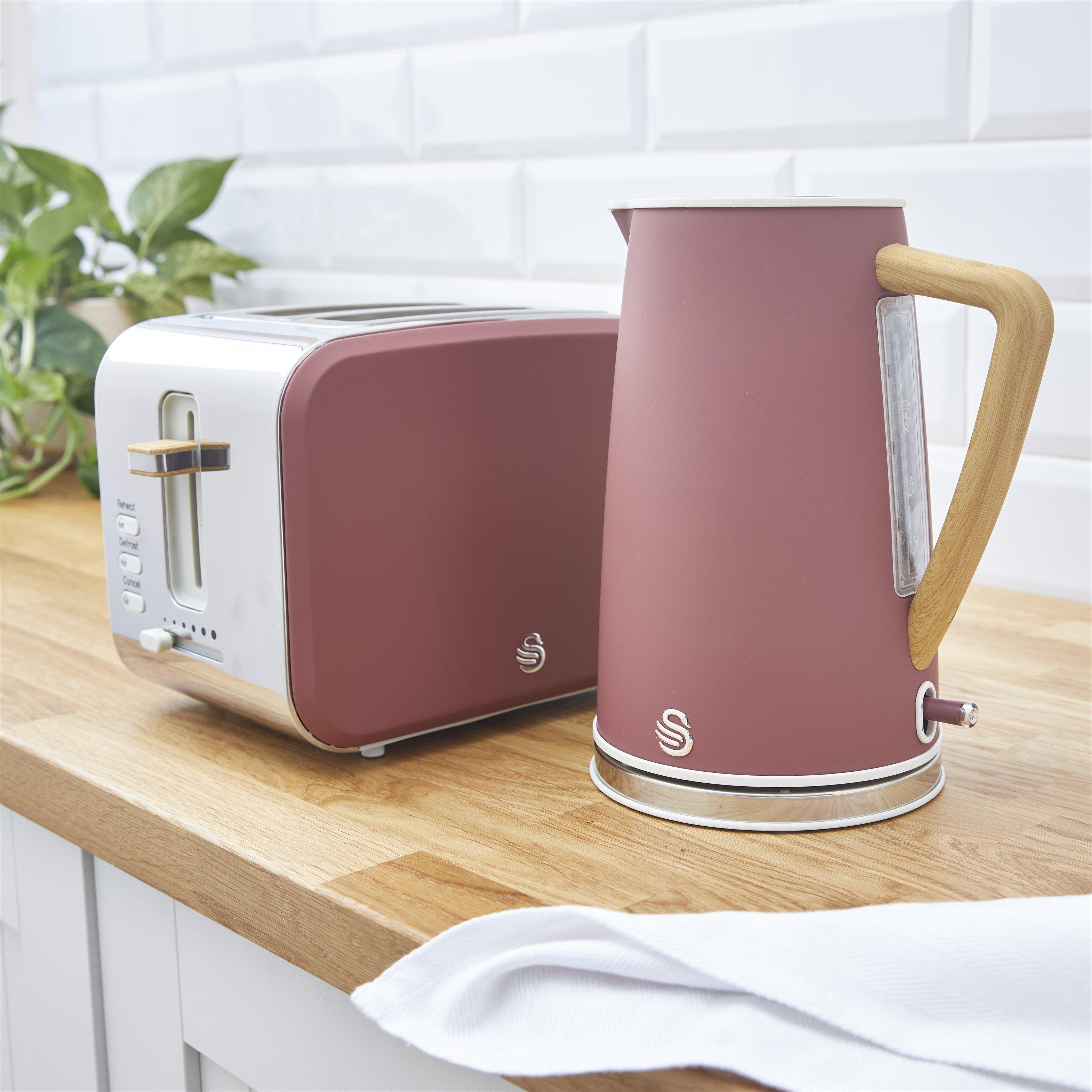 Fuchsia Rose - Swan - Swan Nordic - Kettle & 4 Slice Toaster - F - 6