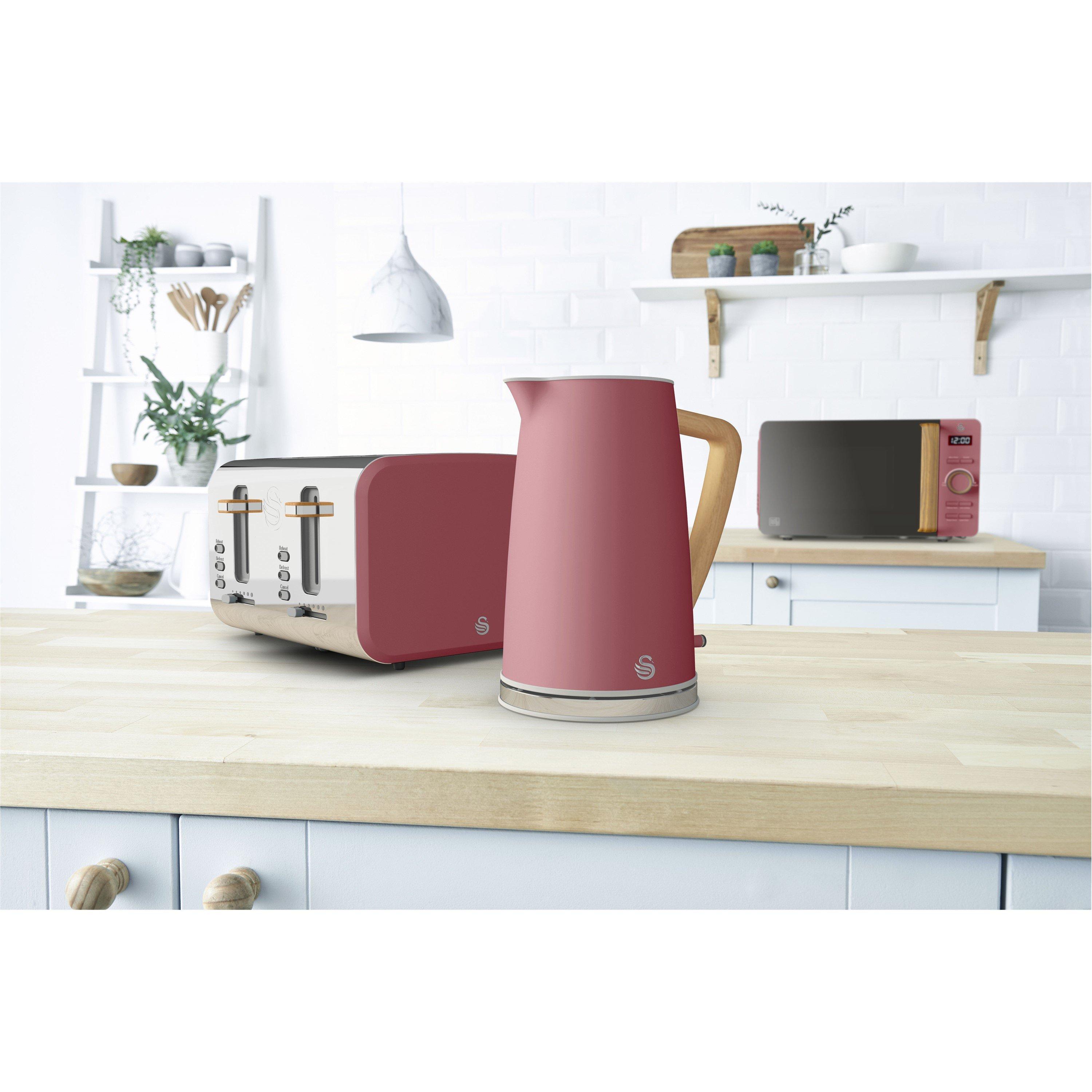 Fuchsia Rose - Swan - Swan Nordic - Kettle & 4 Slice Toaster - F - 7