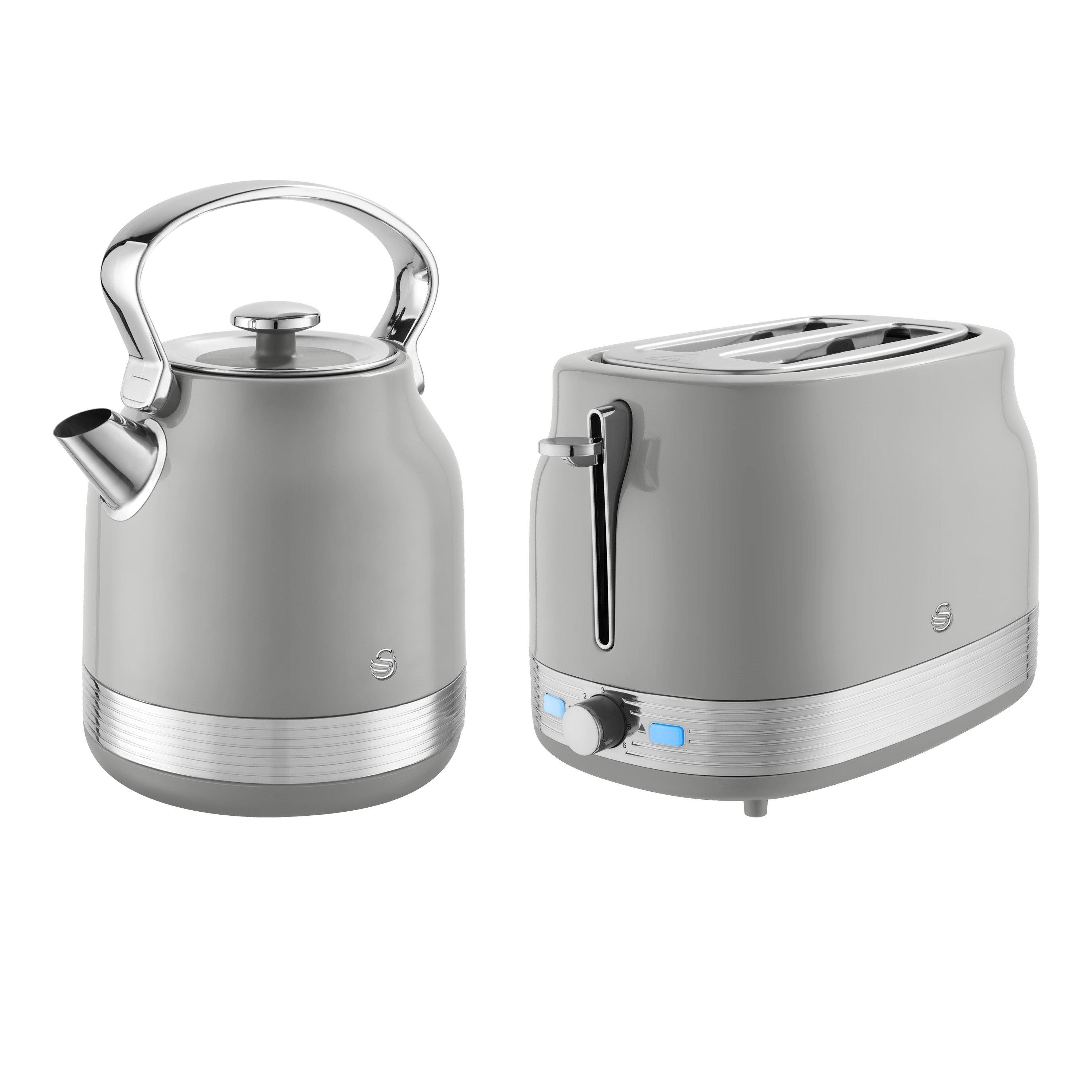 None - Swan - Retro Kettle and 2 Slice Toaster