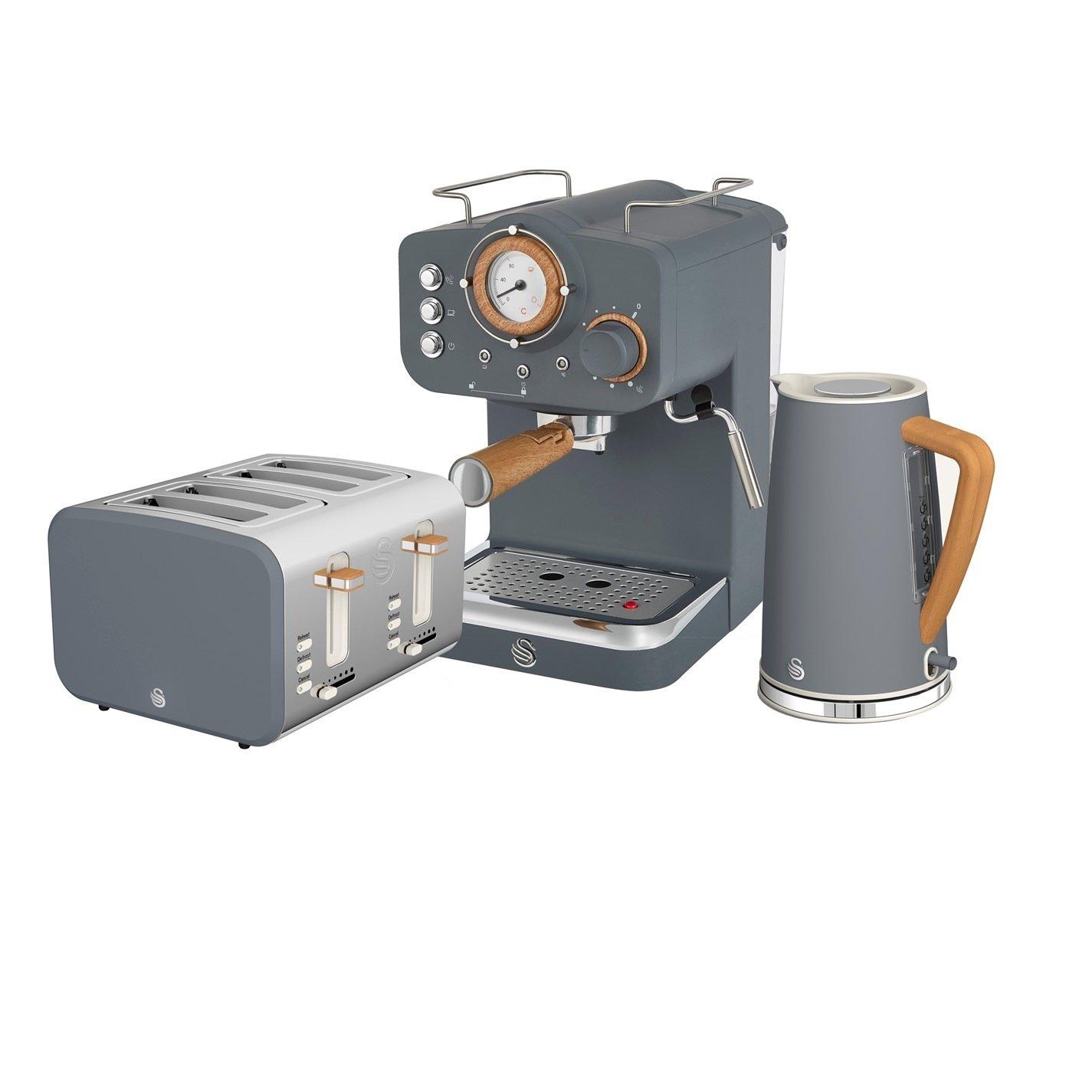 None - Swan - Swan Nordic - Kettle Toaster - Coffee Machine GRY - 1