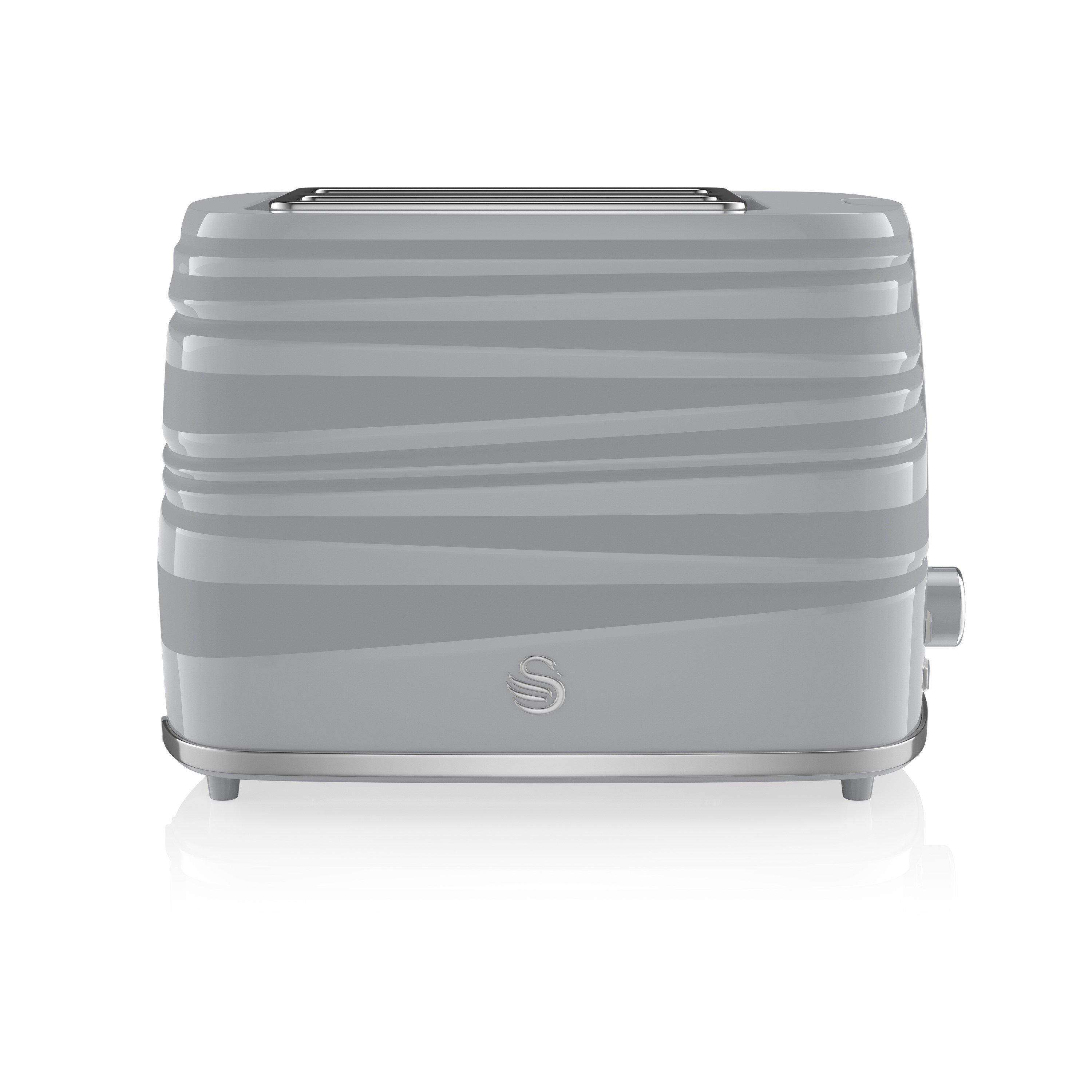 Grey - Swan - Symphony 1.7L Kettle and Toaster - 4