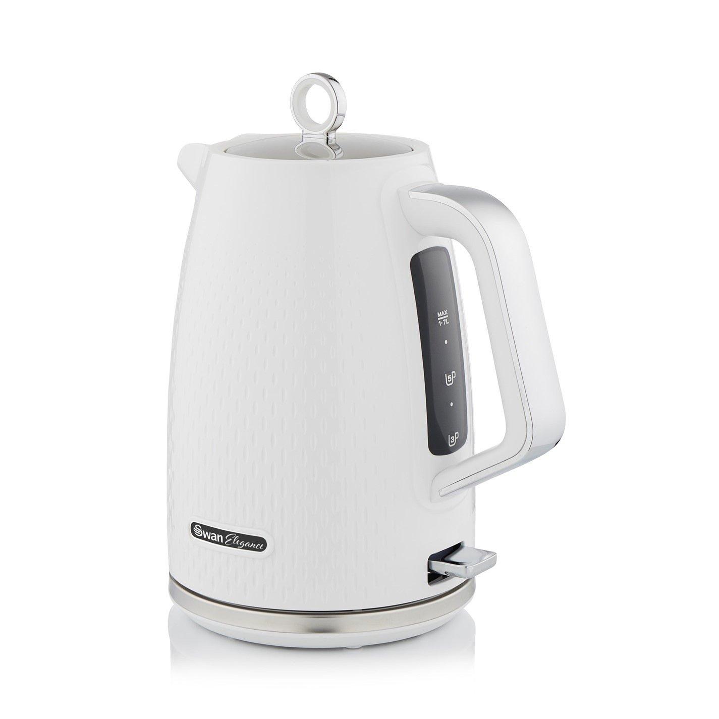 White - Swan - Swan Elegance - Kettle & 4 Slice Toaster - White - 2