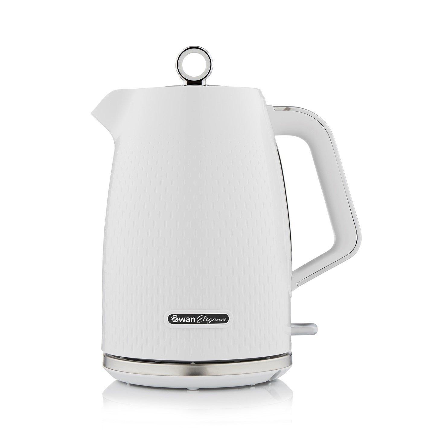 White - Swan - Swan Elegance - Kettle & 4 Slice Toaster - White - 3