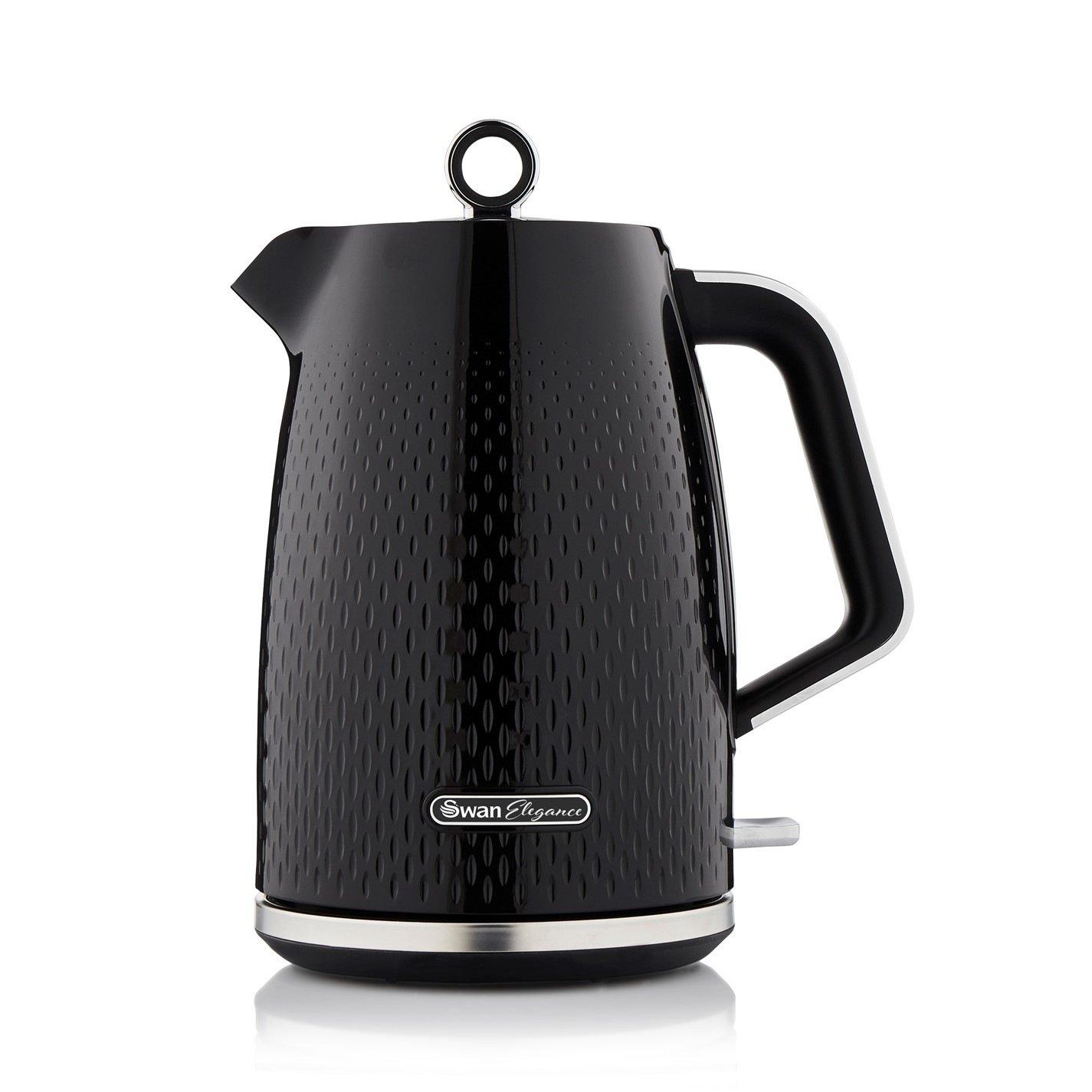 Black - Swan - Swan Elegance - Kettle & 4 Slice Toaster - Black - 4