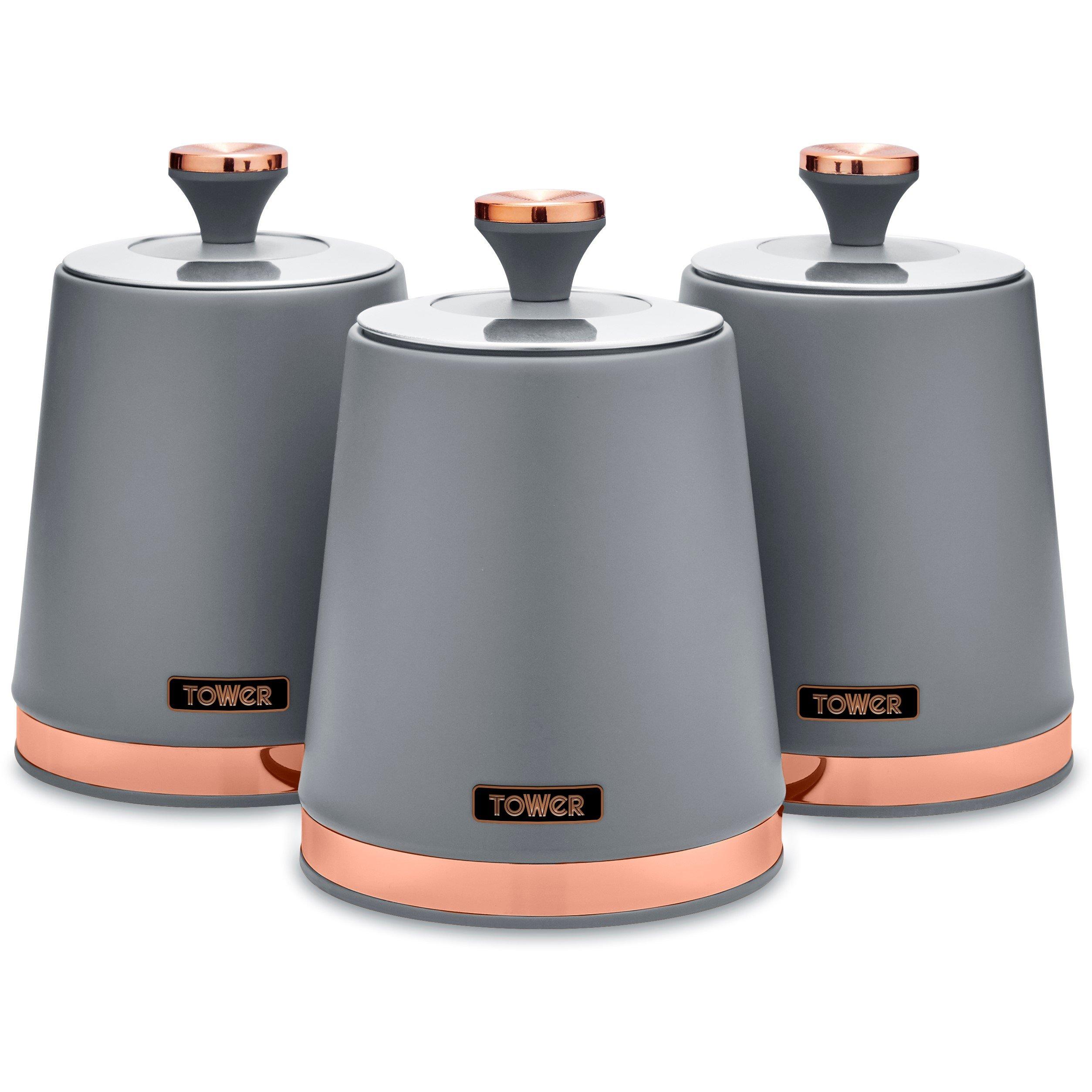 None - Swan - Cavaletto Set of 3 Canisters and Bread bin - 2