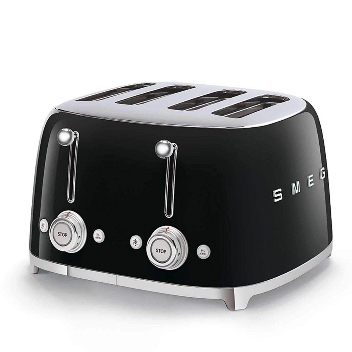Black - Smeg - 50s Style Kettle and 4 Slice Toaster - 3