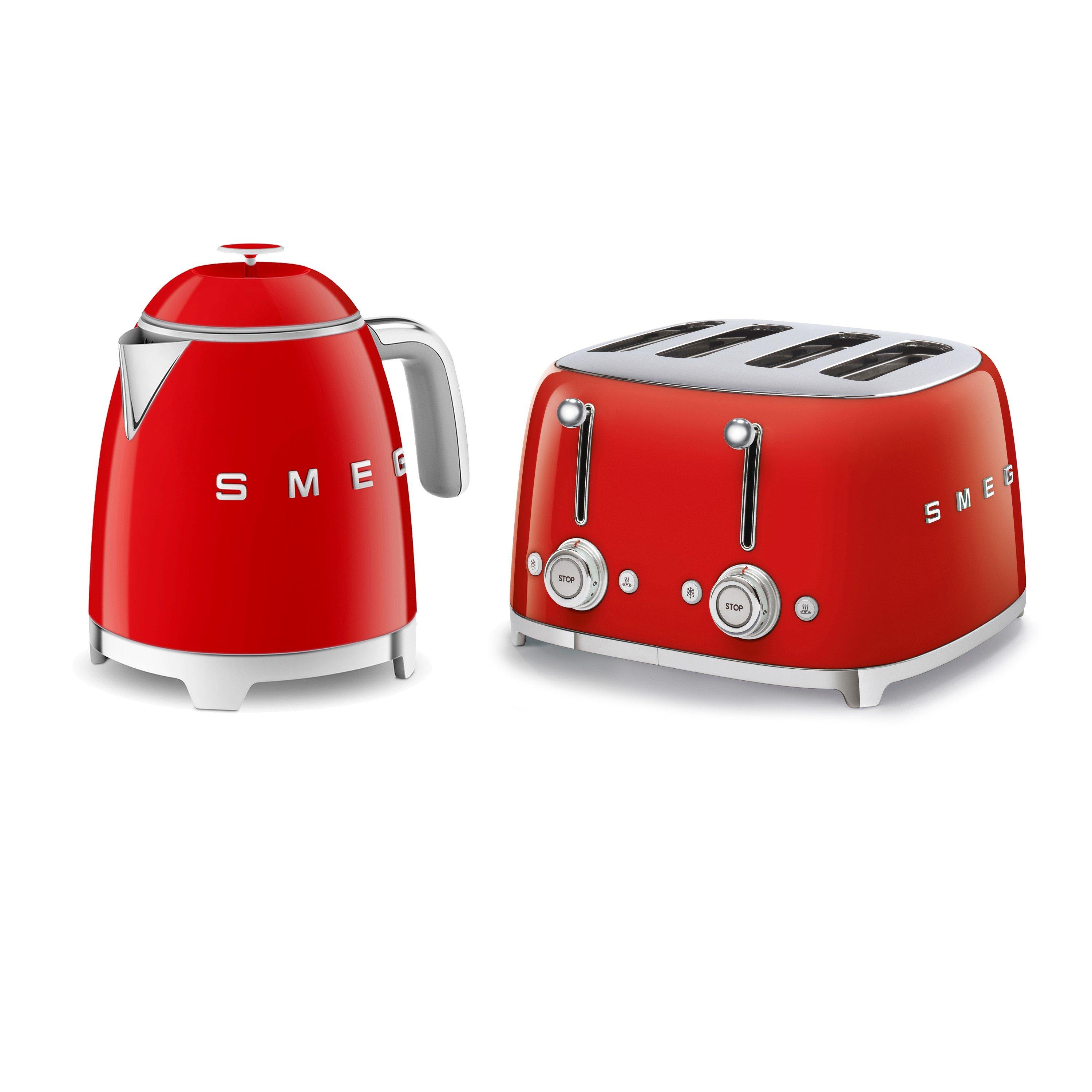 Smeg  50S Style Mini Kettle And Toaster - Red - Medium