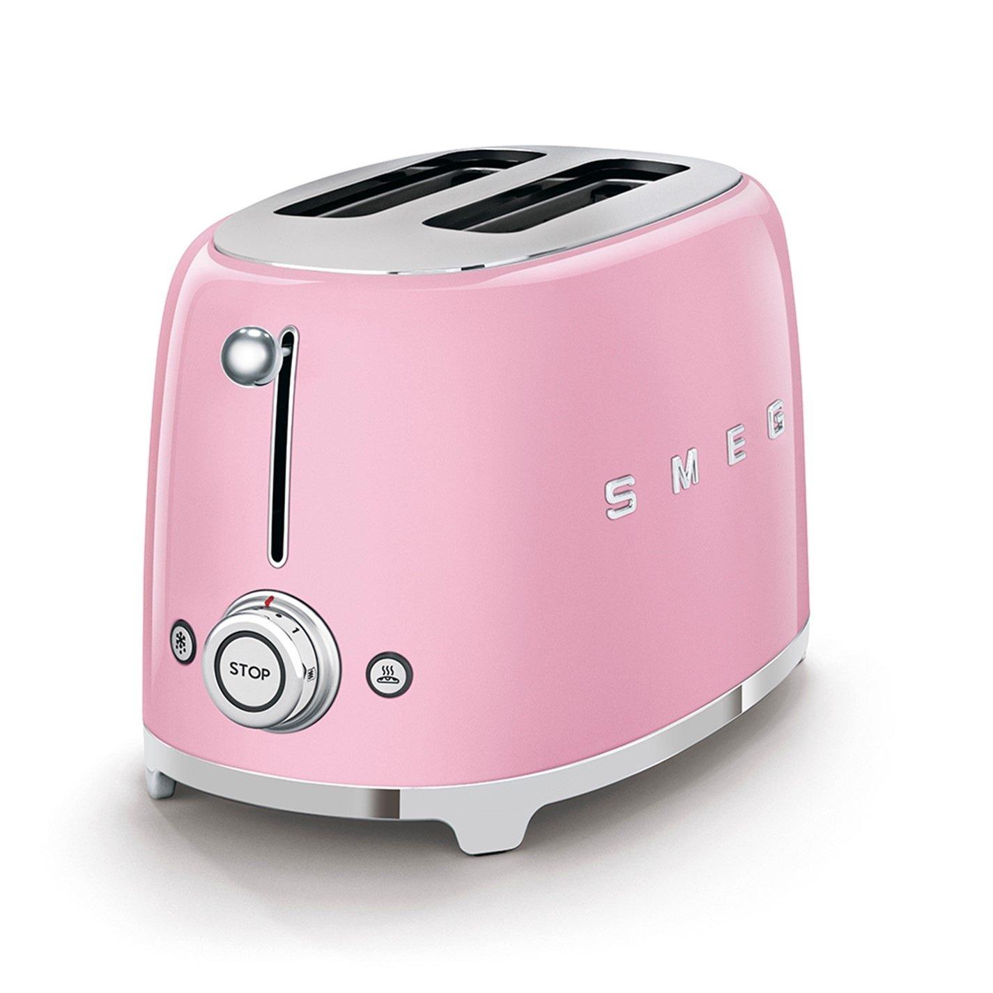 Pastel Pink - Smeg - 50s Style Mini Kettle and Toaster - 3