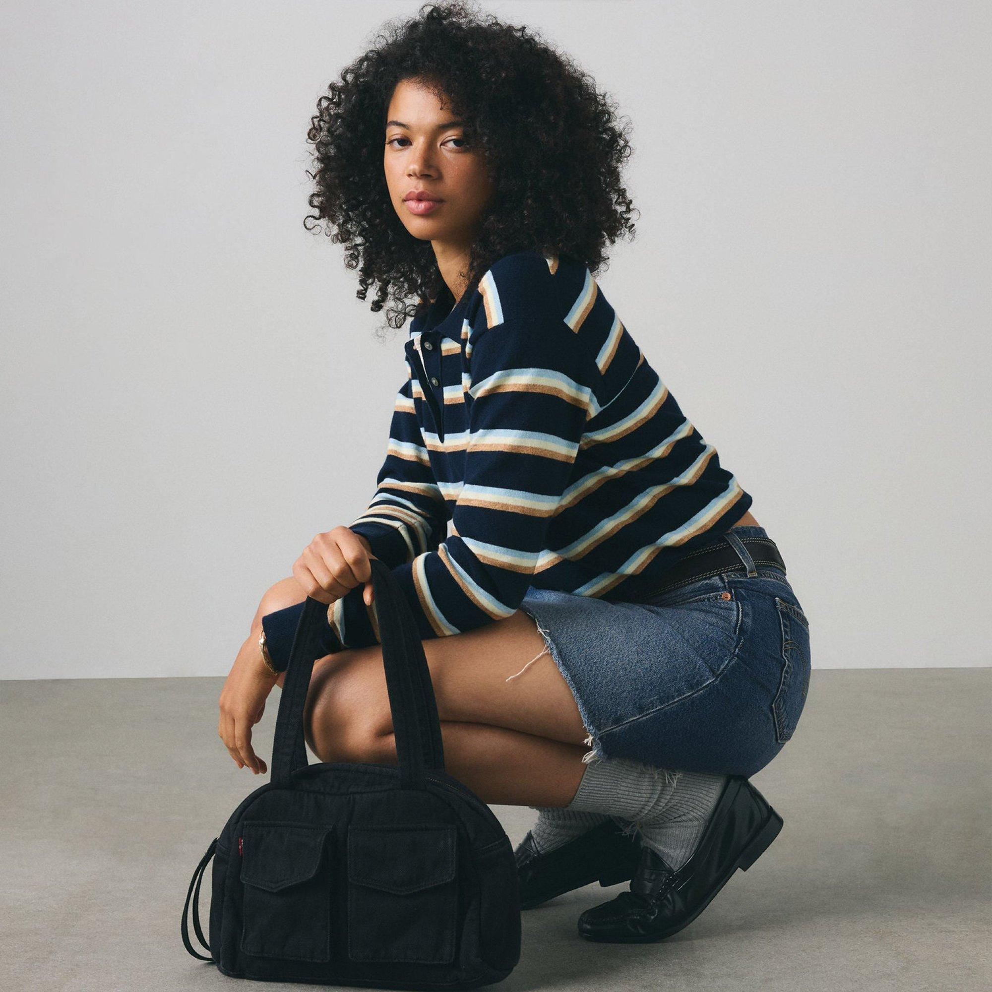Washed Blk - Levis - Women's Blake Shoulder Bag - 6